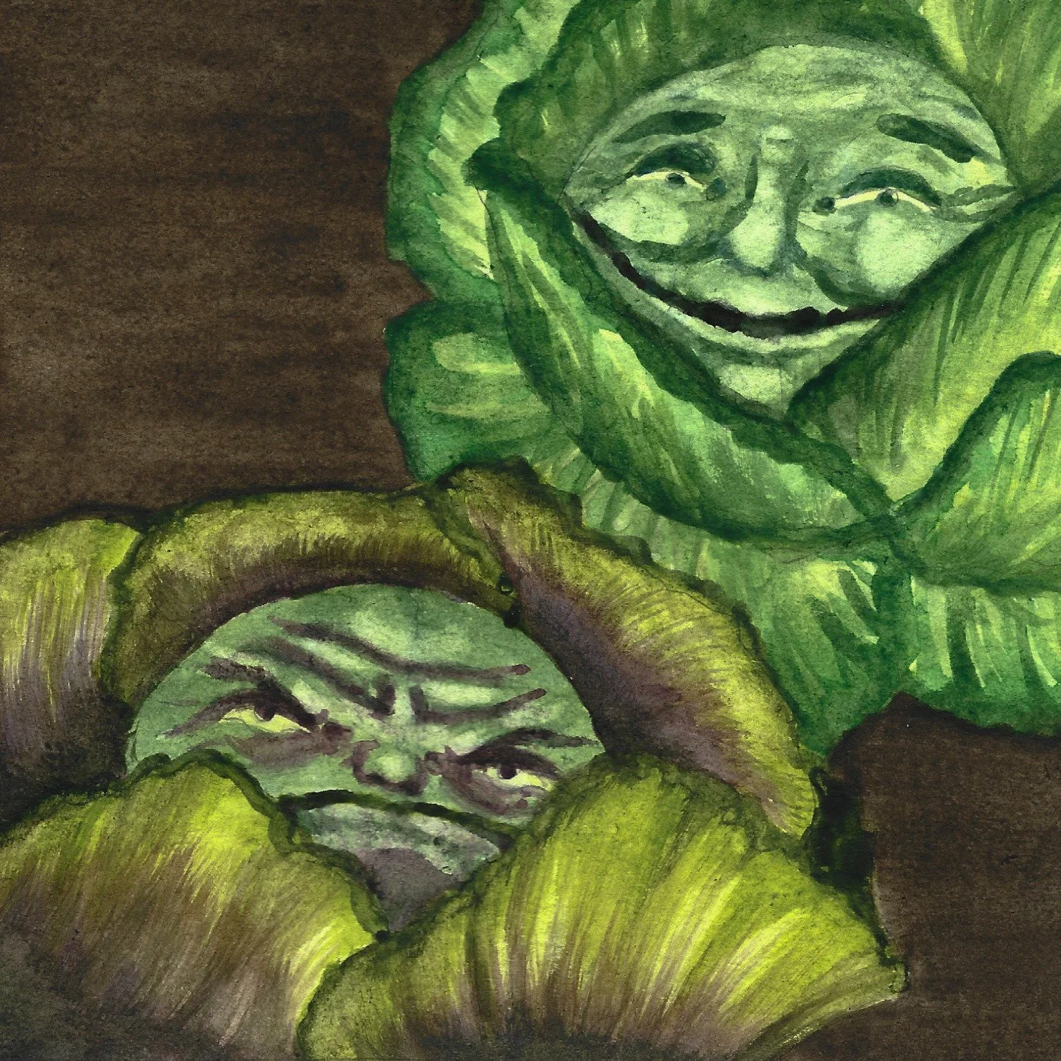 Tiddlywinks (Happy Cabbage and Grumpy Cabbage)