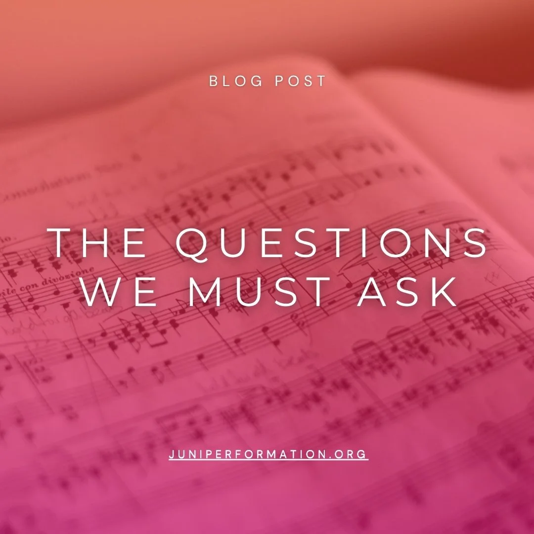 The Questions We Must Ask