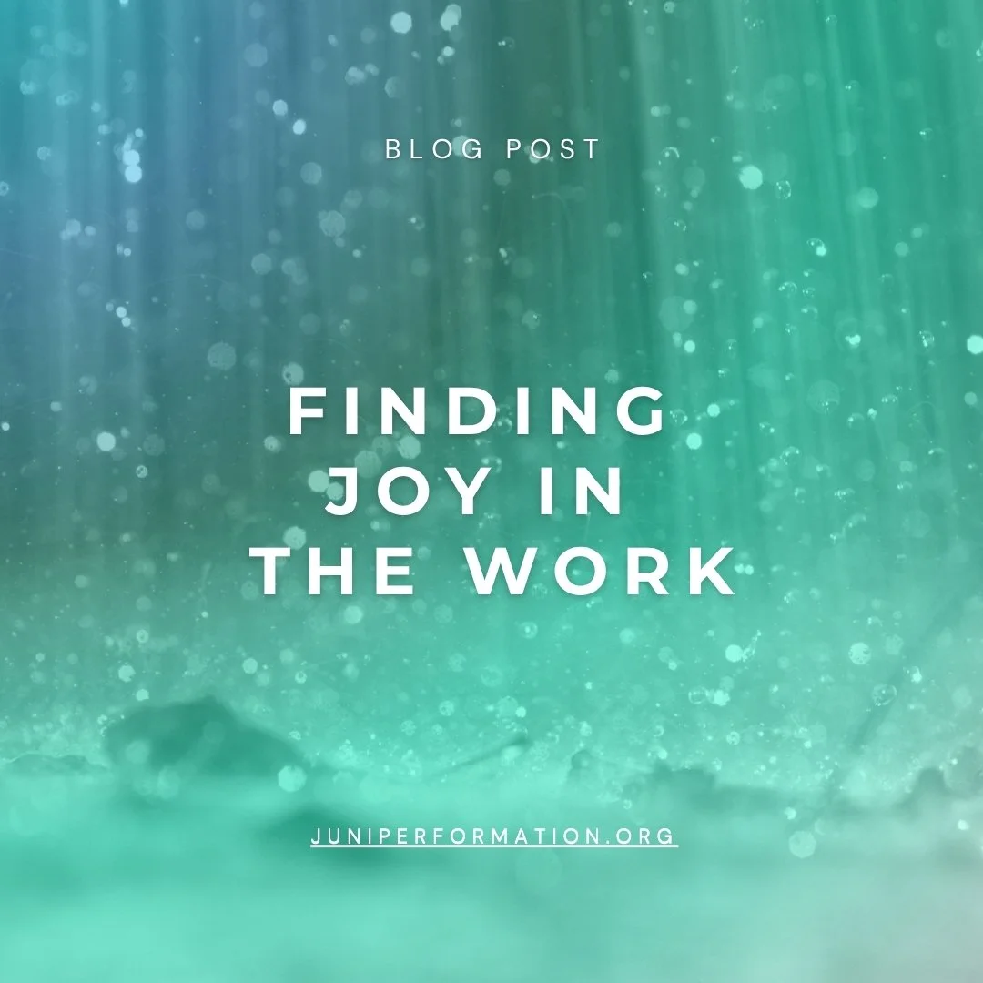 Finding Joy in the Work