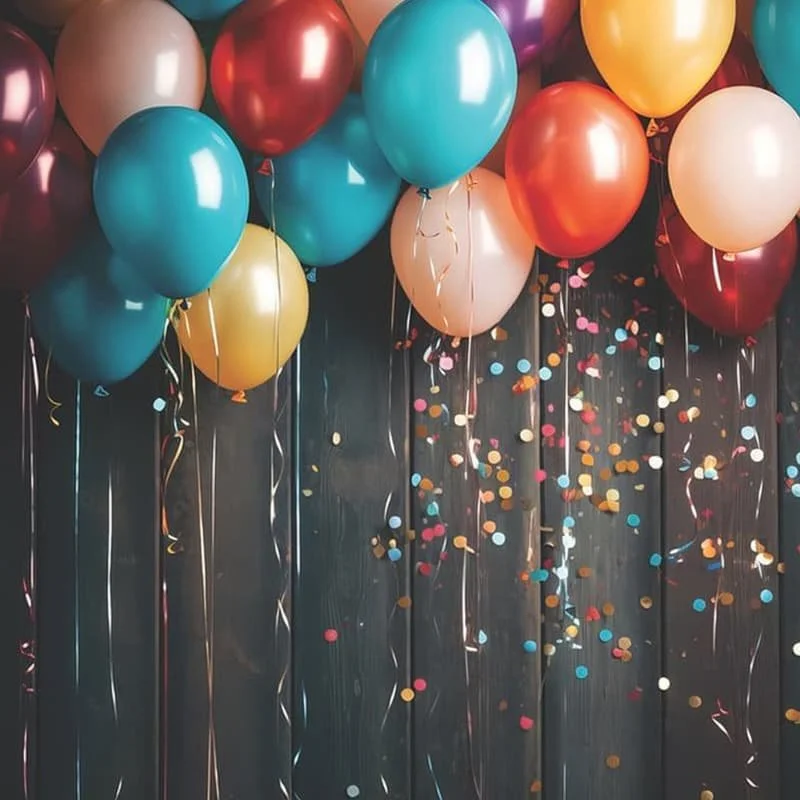 Birthday backdrop.
