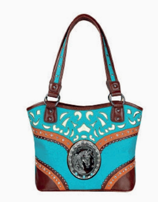 Hand bag turquoise