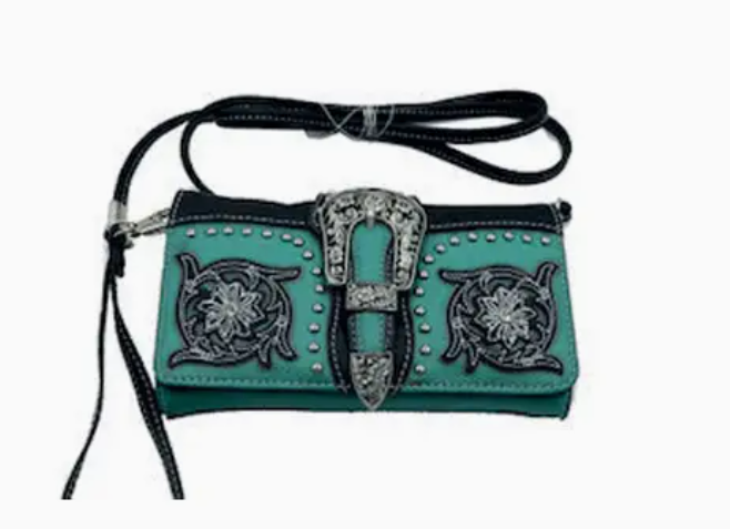 Cross body bag with metal lock