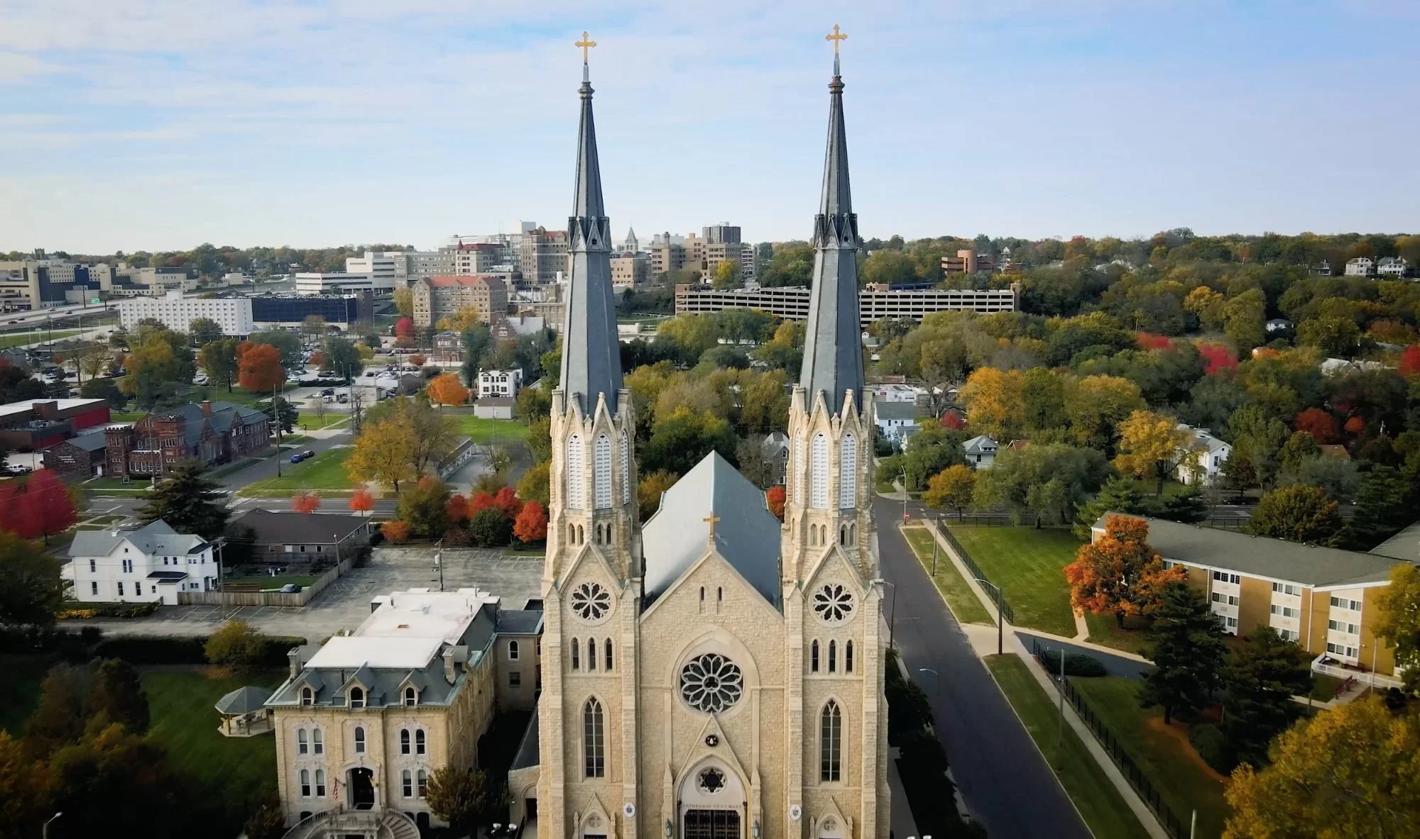 "Drone" The Cathedral of Saint Mary of the Immaculate Conception in Peoria Illinois