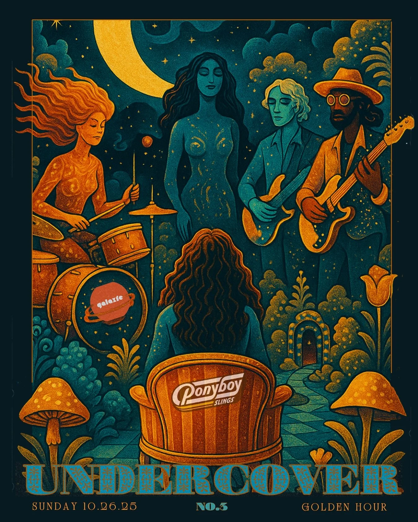 📣🎶THIS SUNDAY 4pm @galaxiebar !!🎶📣

🥃Ponyboy is HONORED to sponsor this Undercover Vol.3!!! You DO NOT want to miss this as it&rsquo;s is an evening of rhythm 💃🏻and storytelling, where 🫶🏼good friends and great music 🎶meet. 

🍂Set in an int