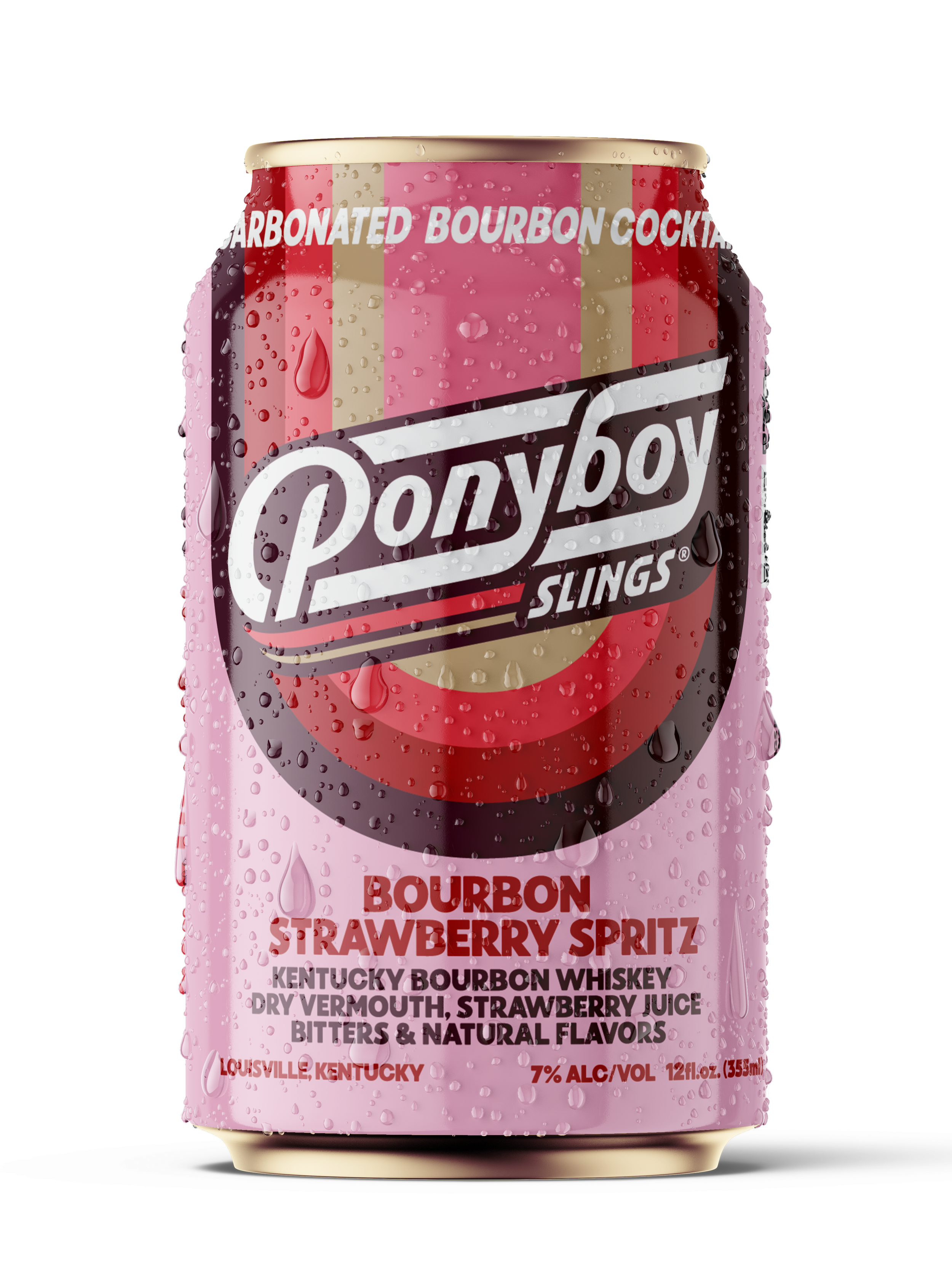 Bourbon Popstar - bourbon strawberry spritz
