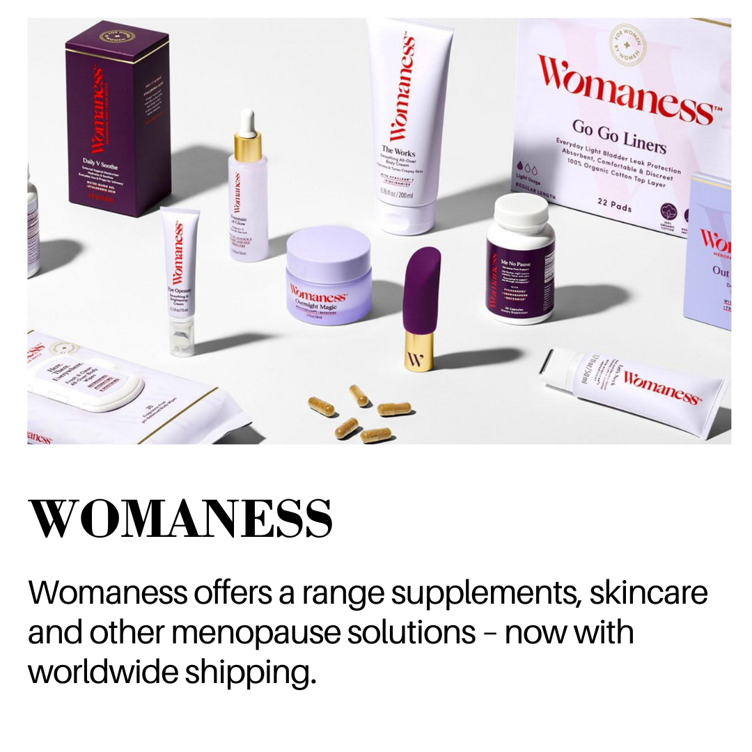 Womaness perimenopause and menopause products
