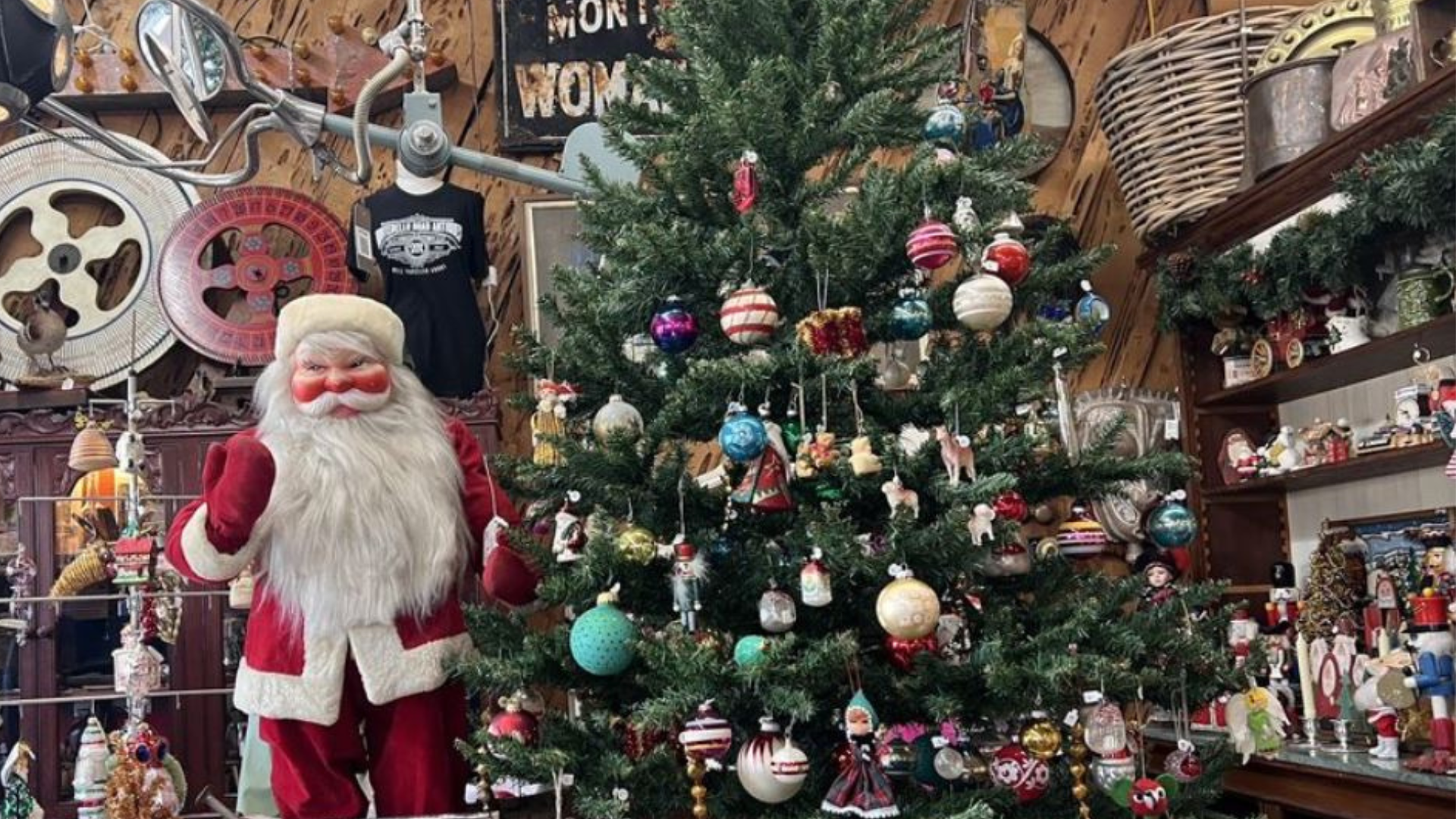The Christmas decor section of Montebello Road