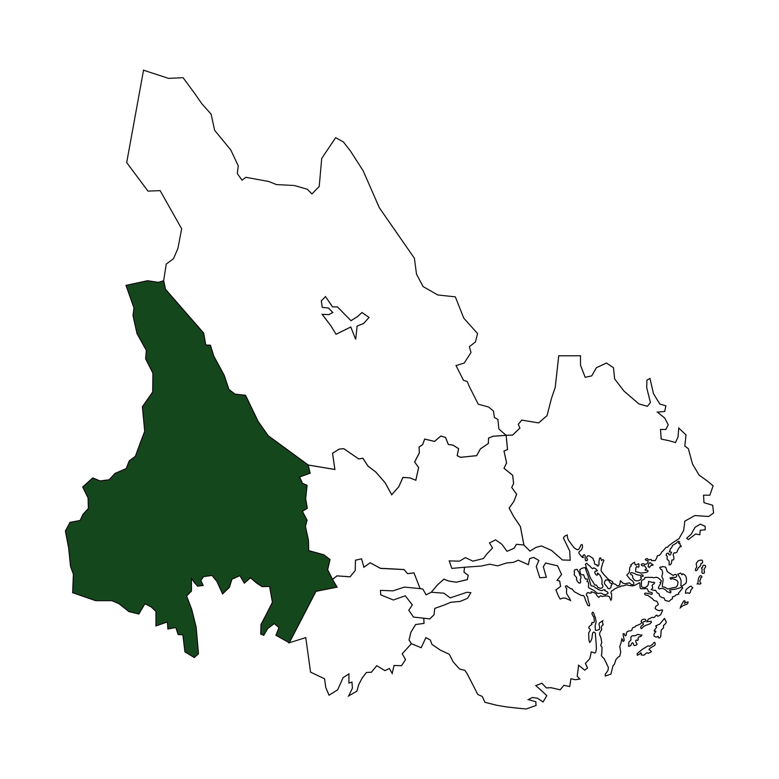 Svealand med Värmland markerat