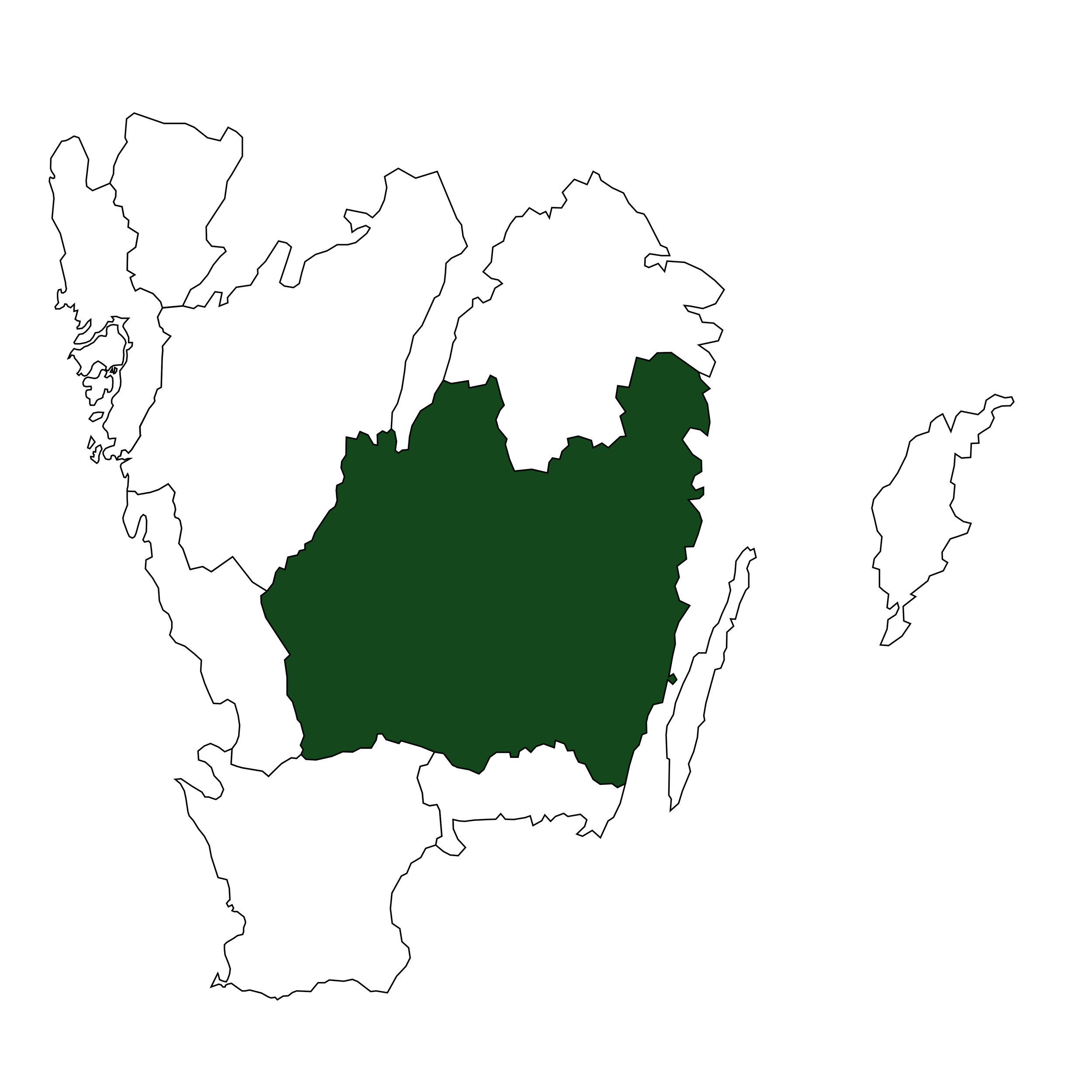 Kartbild över Götaland med Småland markerat i grönt.