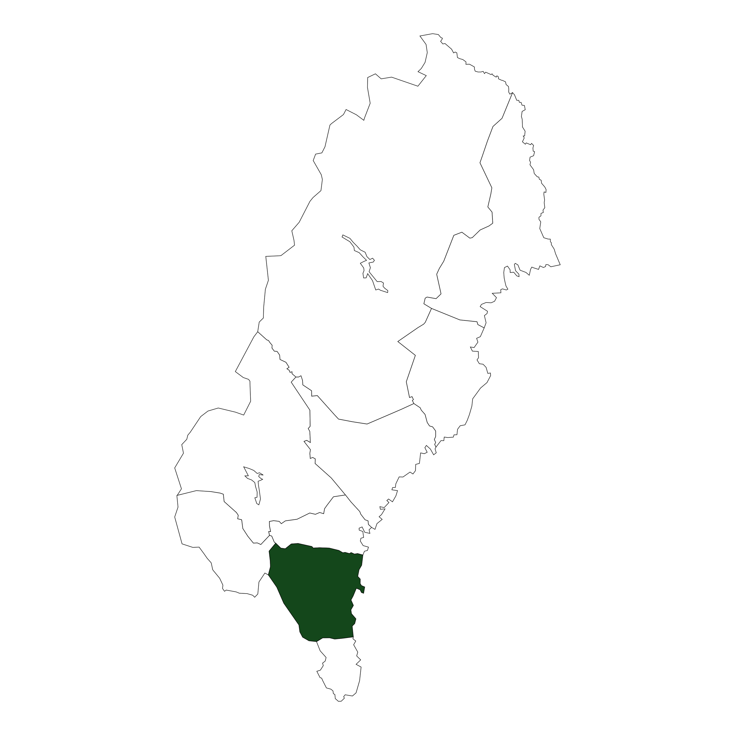 Norrland med Hälsingland i grönt
