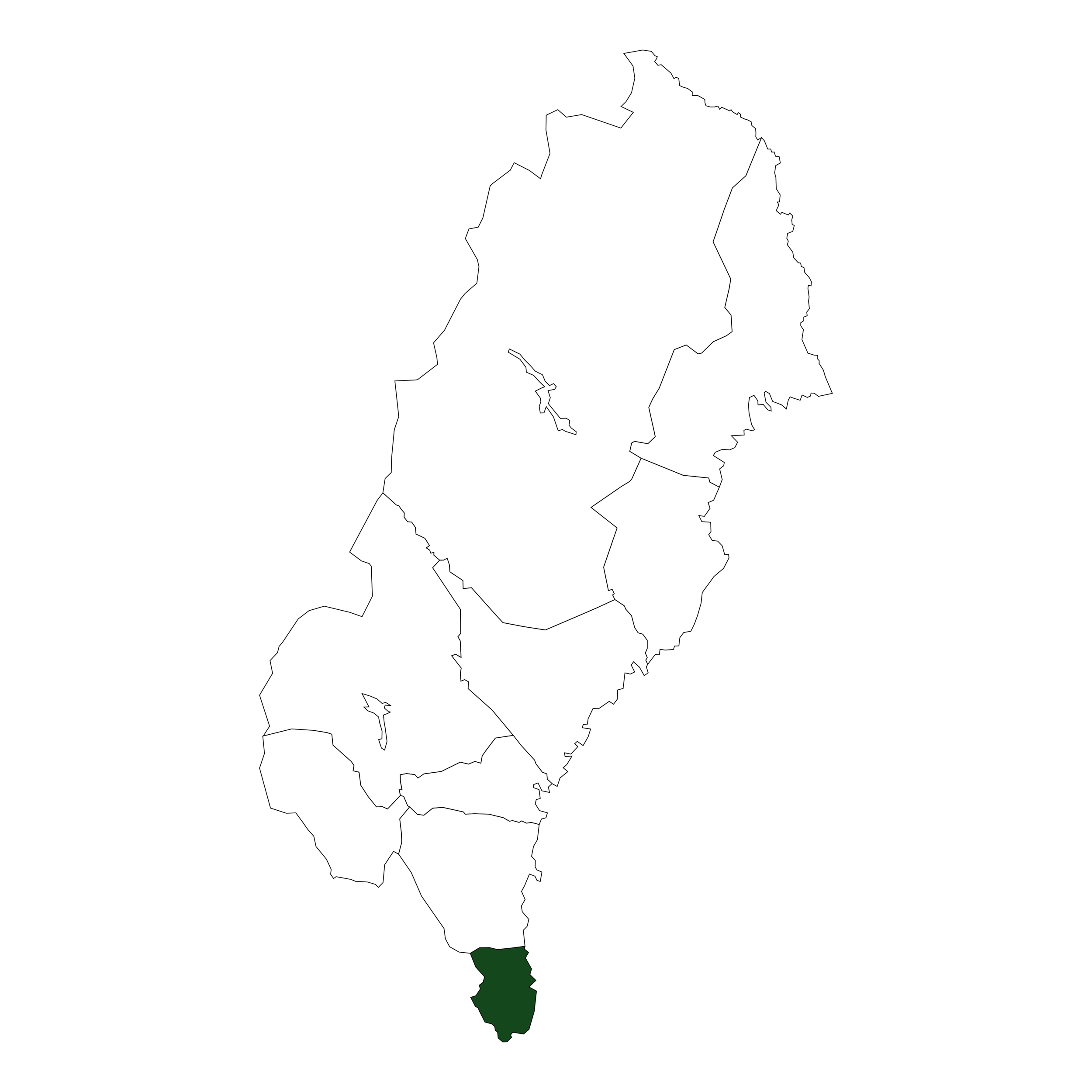 Norrland med gästrikland i grönt