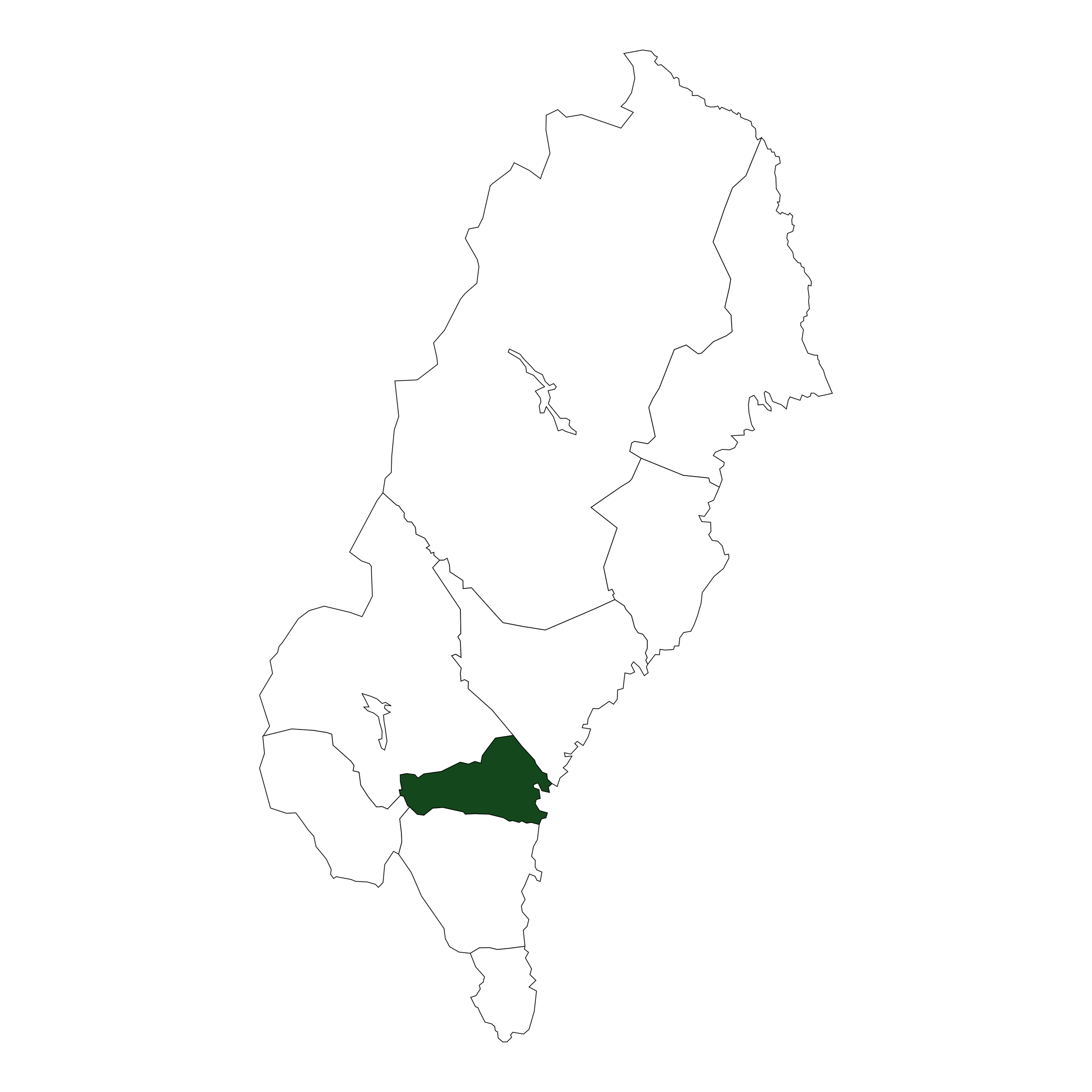 Norrland med medelpad i grönt.