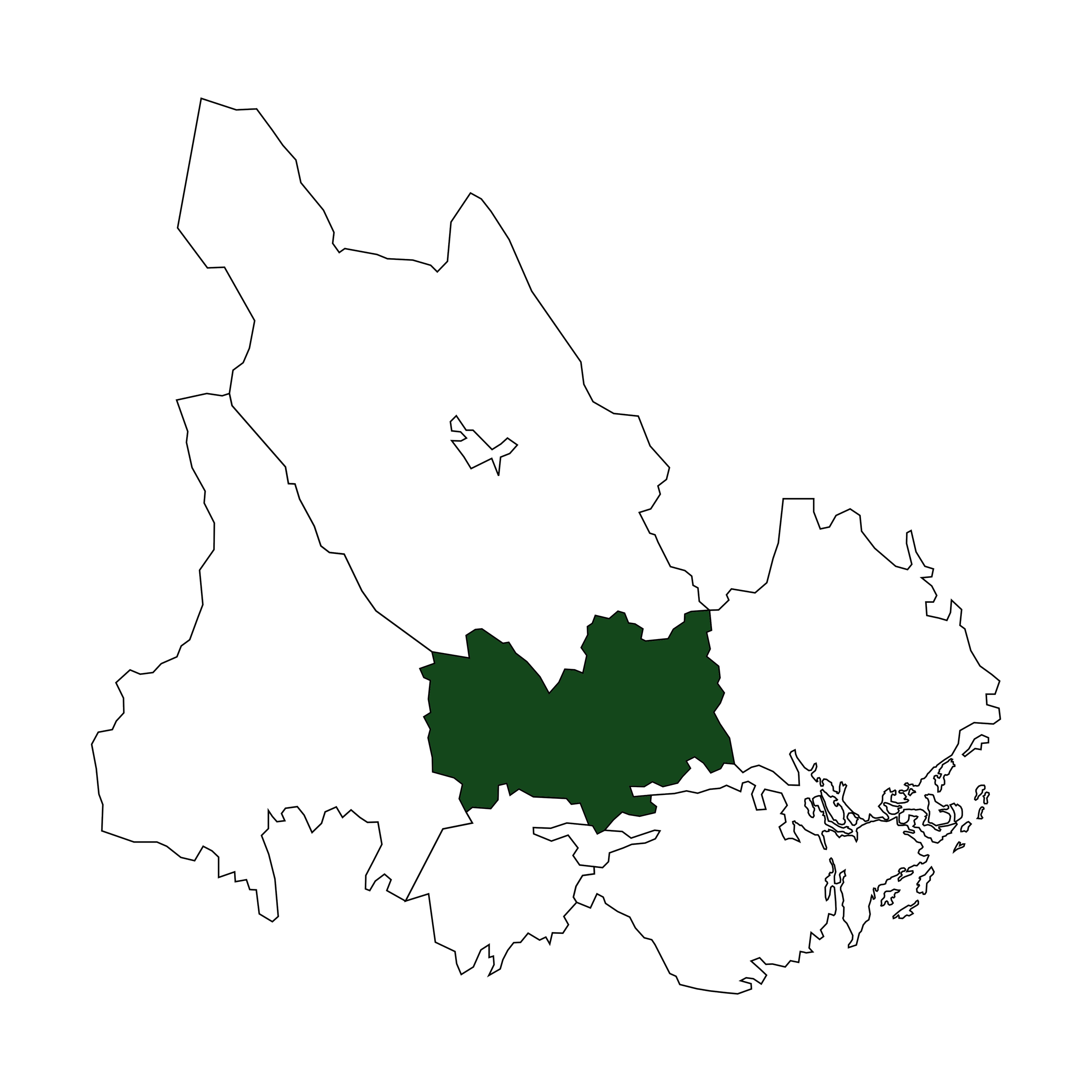 Svealand med Västmanland markerat.