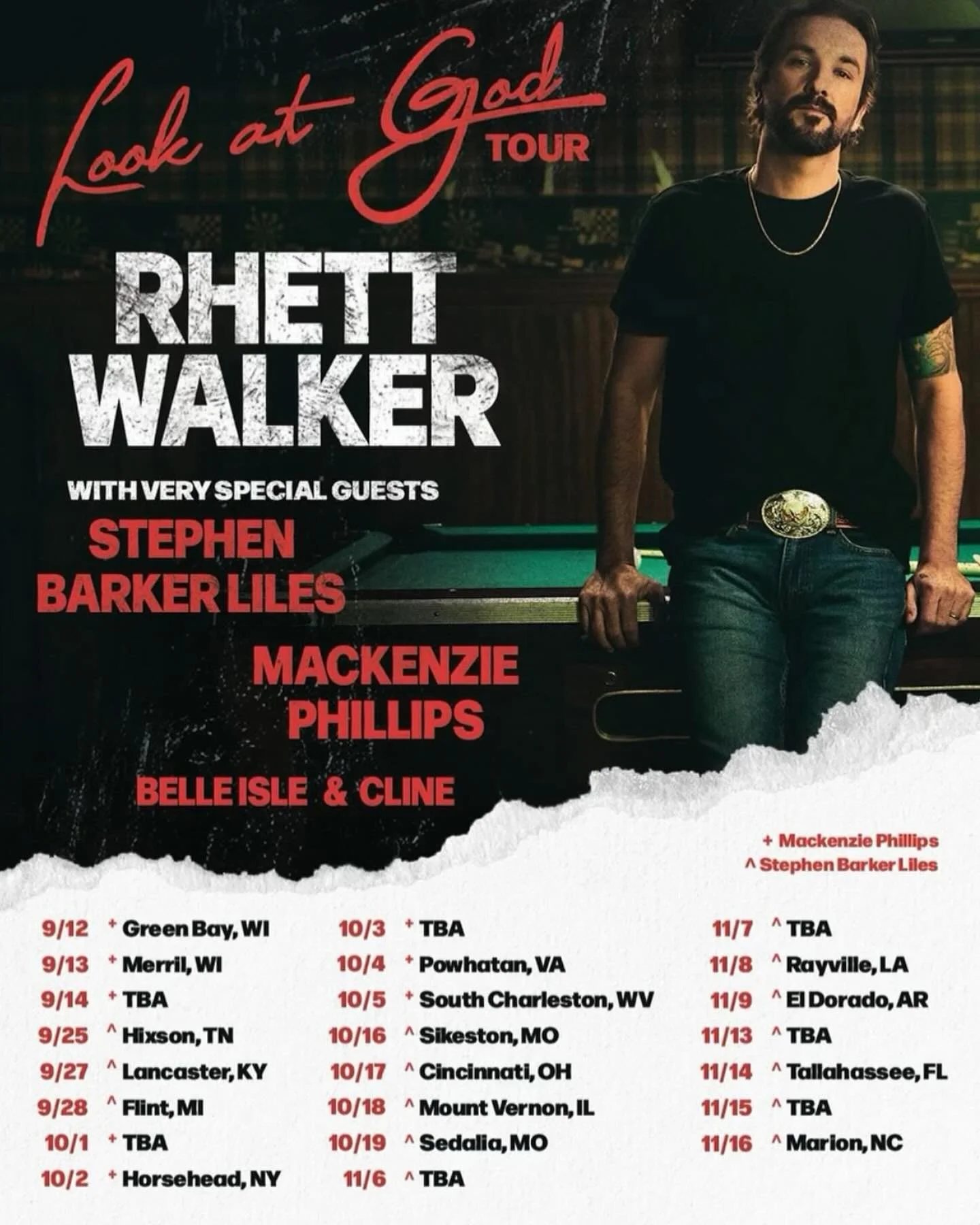 Tickets are on sale for this fall! We are so excited to be back on the road with our friends @rhettwalker and @clinemusic  with special guests @mackenziephillipsmusic  and @stephenbarkerliles Get your tickets today!
