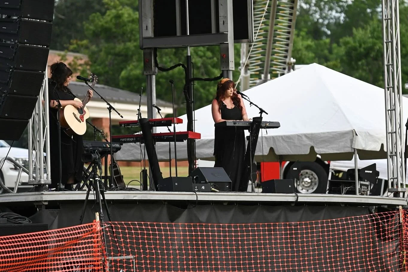 Huge thanks to Alexander City!!! We had a blast playing with @cochrenmusic and @themickeybell (and enjoying some homemade suntea) #july4thweekend #tourlife #livemusic