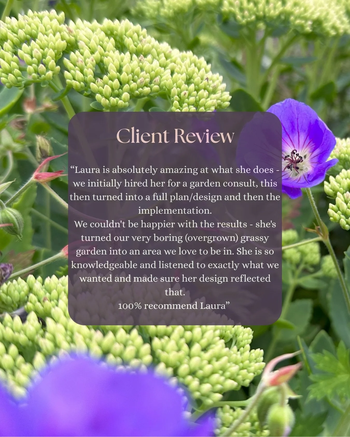 Client Review 🥰 

I absolutely adore client enquiries from people who &lsquo;get it&rsquo;. When you have a designer and client combo that align in style and garden ethos a certain magic is created. 

Being able to design a garden for a young family