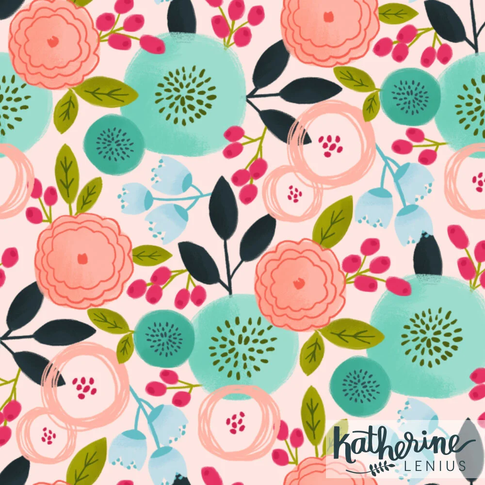 Circle Floral by Katherine Lenius