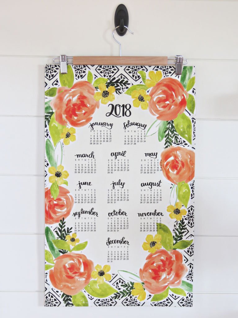 Delightful Days Ahead Tea Towel Calendar (other designs available)