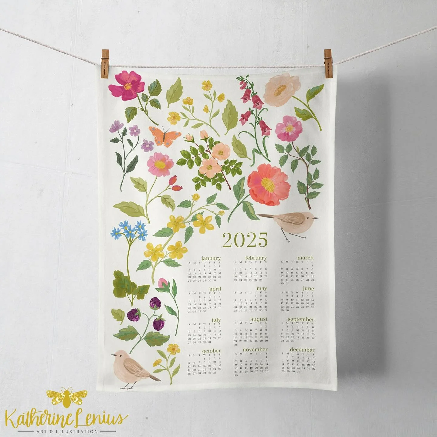 I&rsquo;ll have a small amount of 2025 Tea Towel Calendars available in my shop soon! It&rsquo;s one of my favorite annual projects and I like to share them with the people in my life. If you&rsquo;d like one for yourself, (or for a gift!) I&rsquo;ll