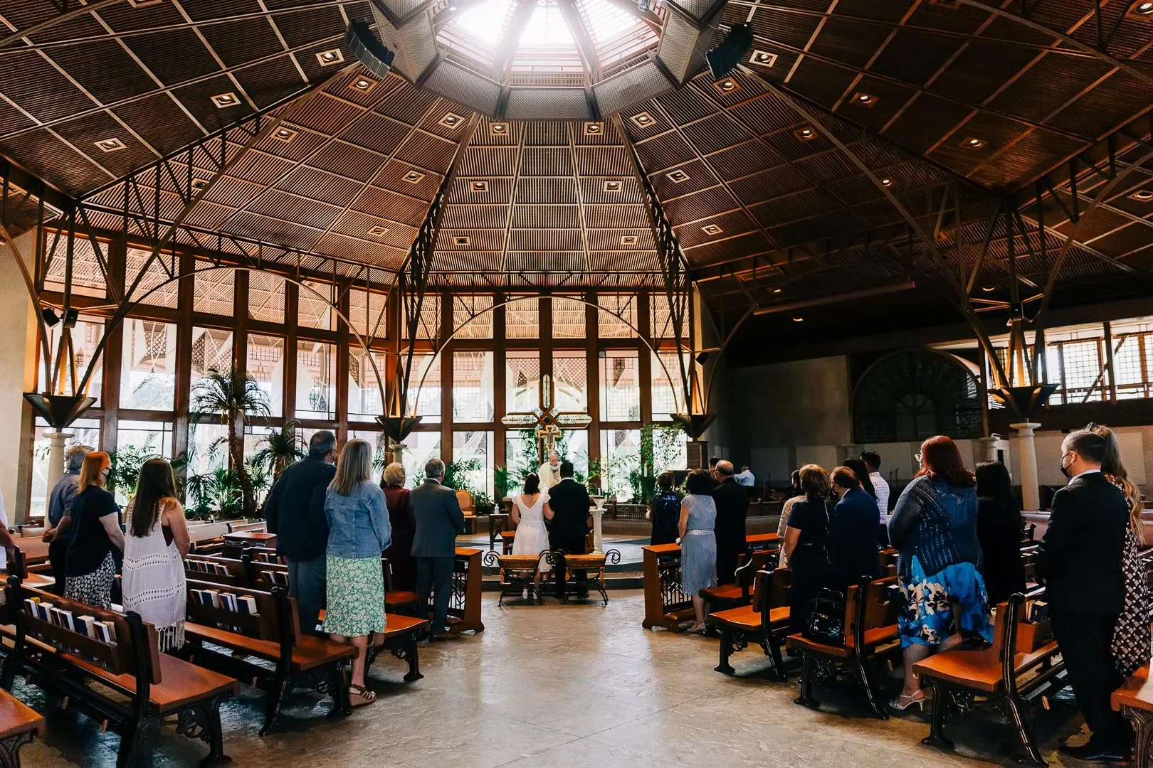 Wedding ceremony at St. Gregory the Great in San Diego capturing by Christel Tran Photography