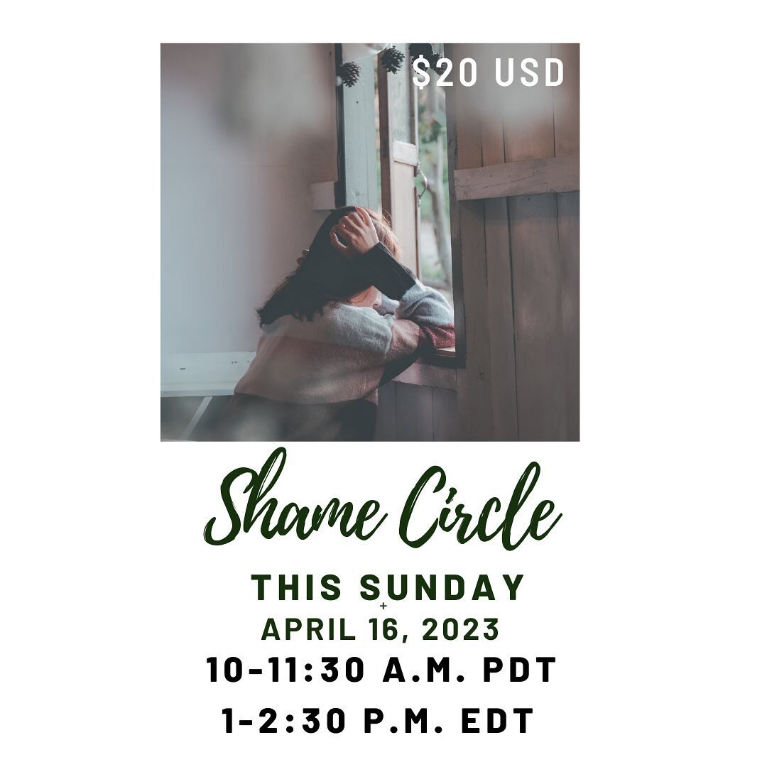 Join us to speak your truth this Sunday, April 16, 2022

Through the journey of healing our relationship to food, our bodies and movement , there comes a time when we face the shame&hellip; The shame we learned, the shame we received and the shame th
