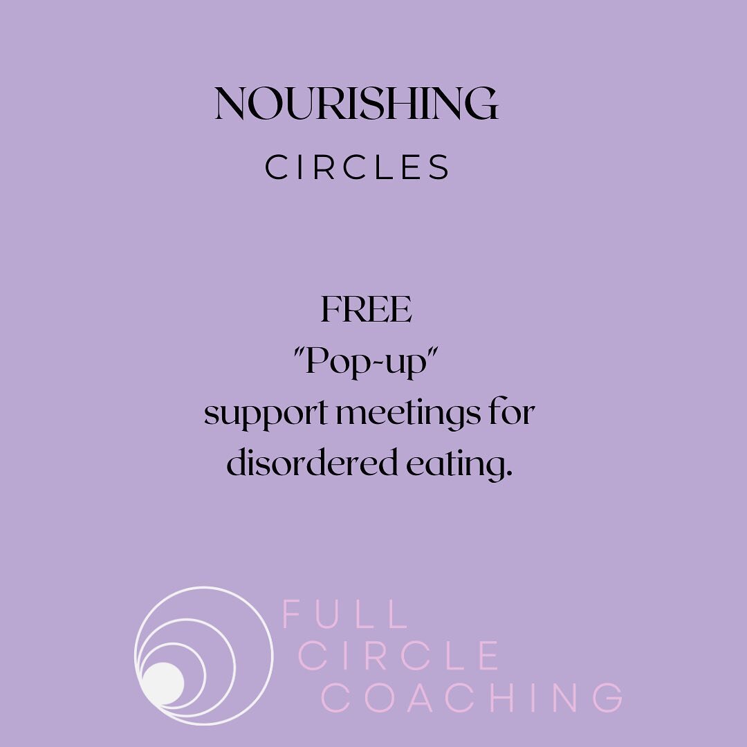 Starting, in the middle or in long term recovery of disordered eating? 

An amazing group of humans have gathered online to speak truth each week about what that journey is like&hellip; the circles have created powerful and healing support
💜

Feel f