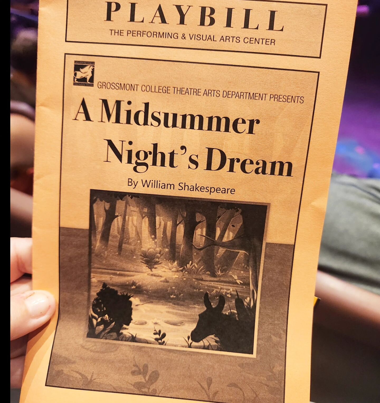 Excited to see A MIDSUMMER NIGHTS DREAM at Grossmont College tonight.  Some of the most creative and memorable shows I have seen are on college campuses!

.
.
.
.
.
.

.

#grossmontcollege #sandiego #college #theayre #theater #amidsummernightsdream #