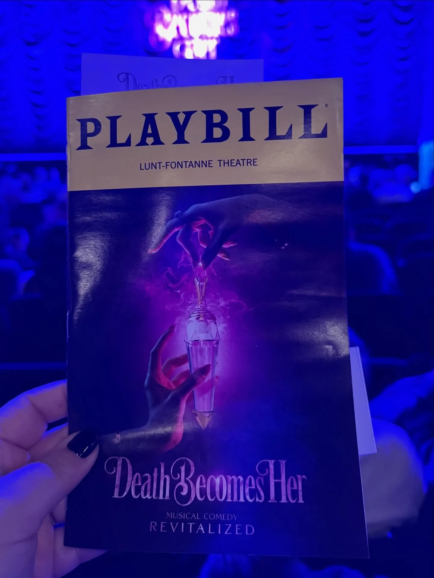 Second show of the trip- DEATH BECOMES HER 

#broadway #deathbecomesher #musical #nyc #theatre
