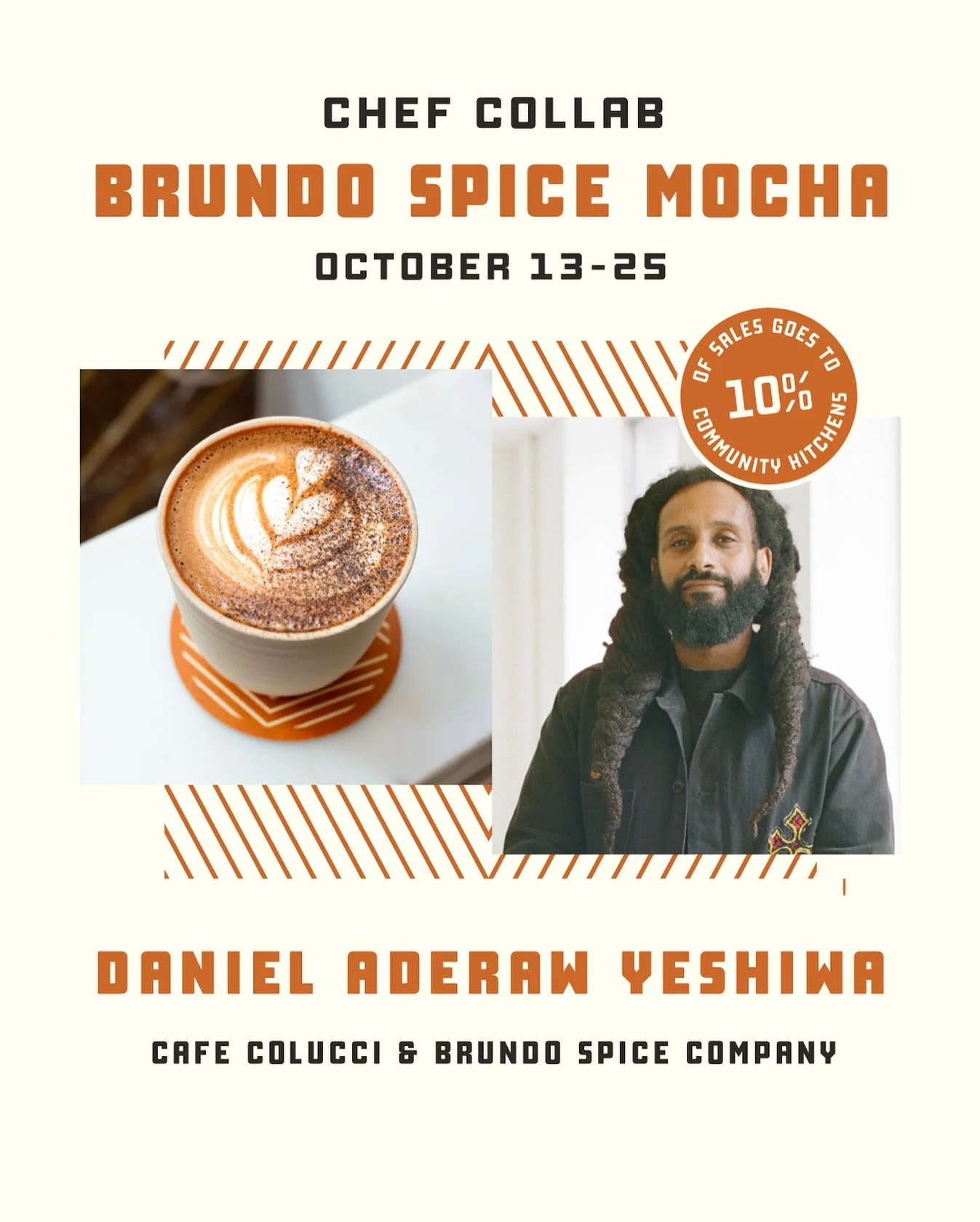The Brundo Spice Mocha is BACK and it’s coming in 🔥starting Monday! In the spirit of fall, we’re bringing back a summer favorite, but this time… you can order it hot and/or cold.
Developed by Daniel Aderaw Yeshiwas of @brundospic