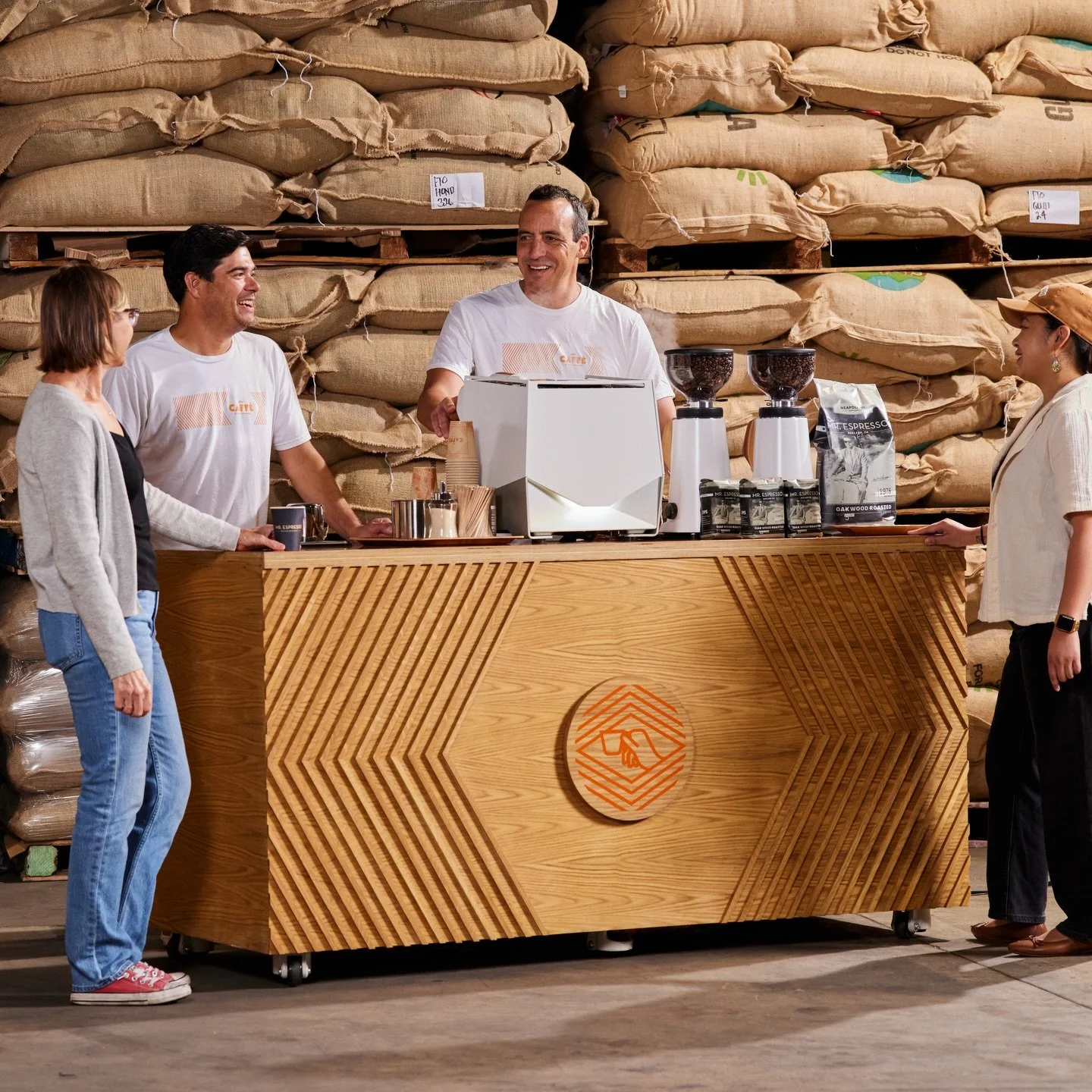 Planning a meeting, event, or office gathering? Let us bring the coffee!

The Caff&egrave; offers espresso drink catering by Mr. Espresso, using the same beans you know and love from the shop. It&rsquo;s an easy way to keep people fueled with quality