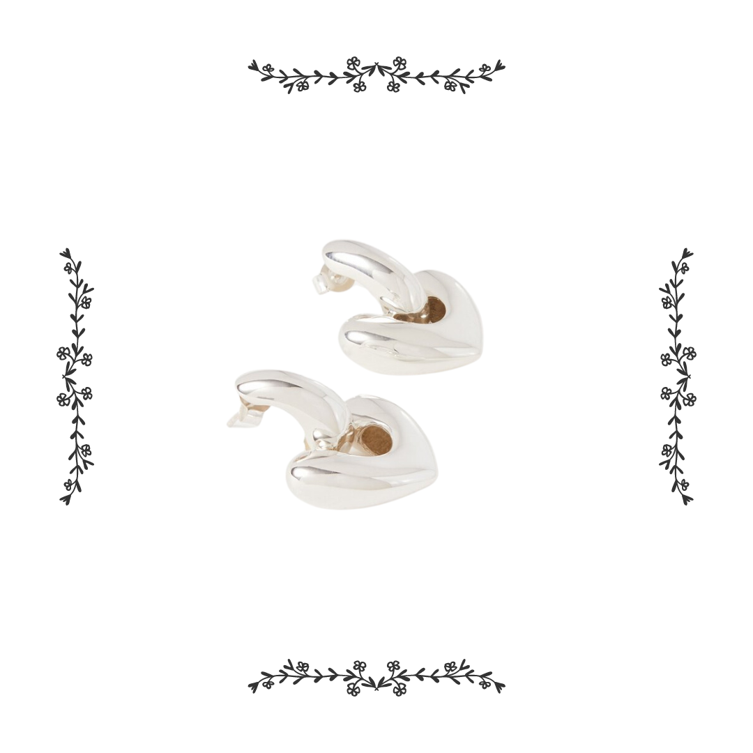 ANNIKA INEZ Heart Drop Earrings
