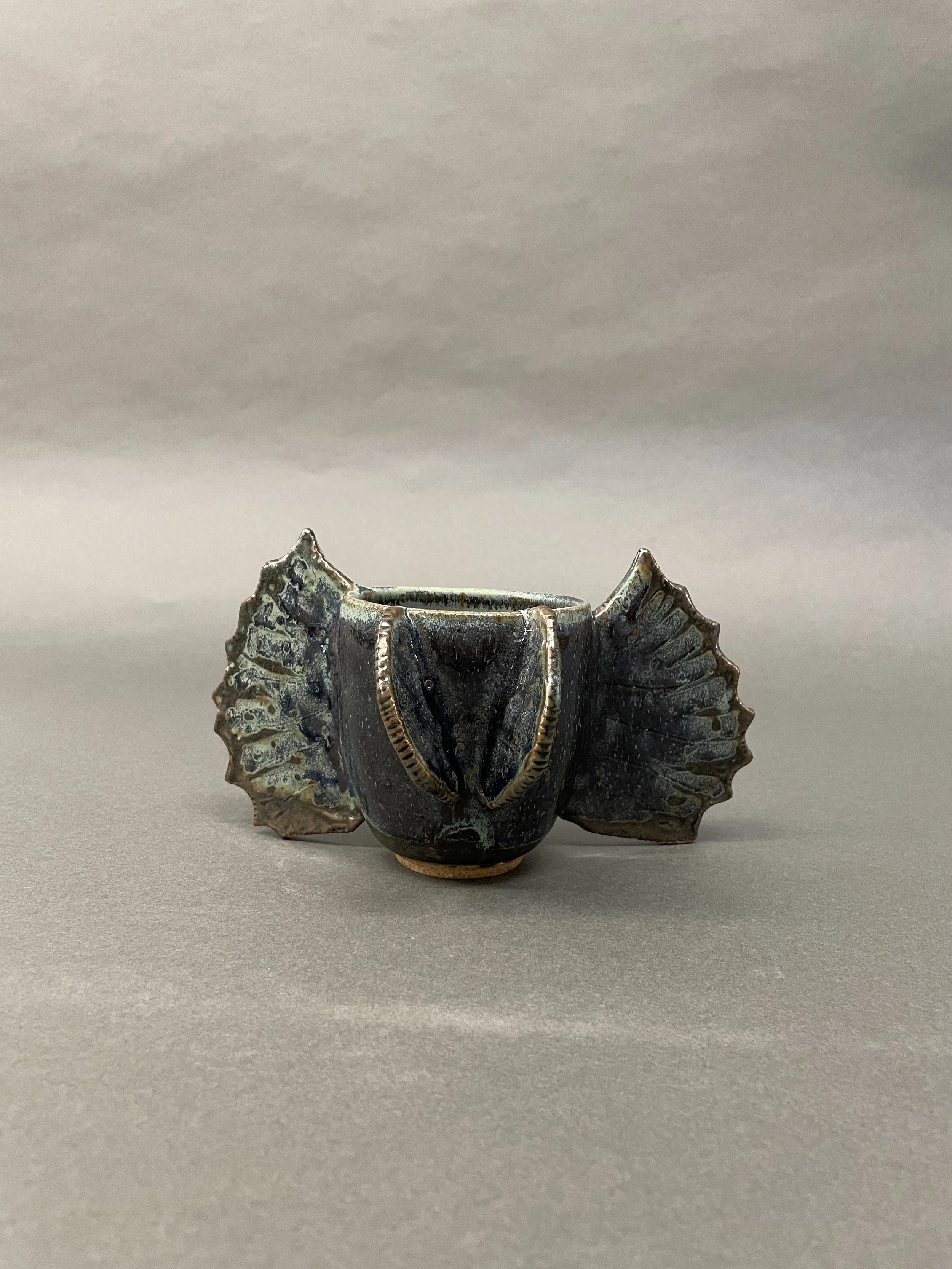 Dilophosaurus Cup, 2025, Stoneware and glaze