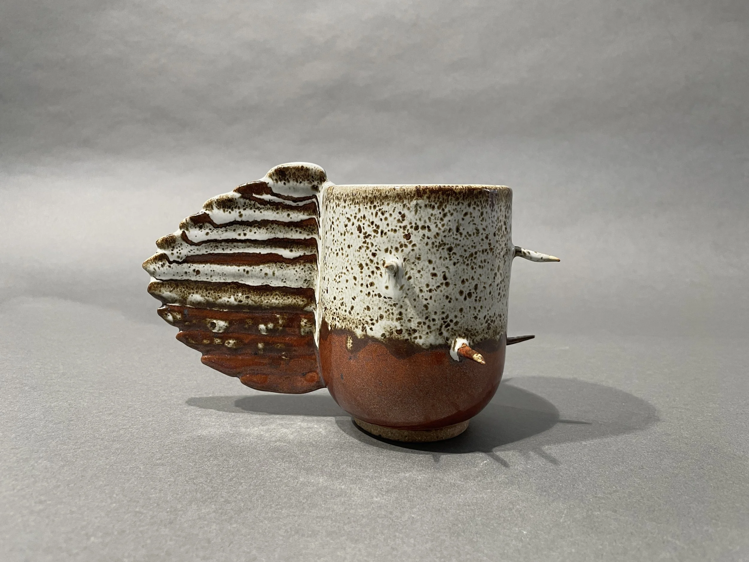 Spinosaurus Cup, 2025, Stoneware and glaze