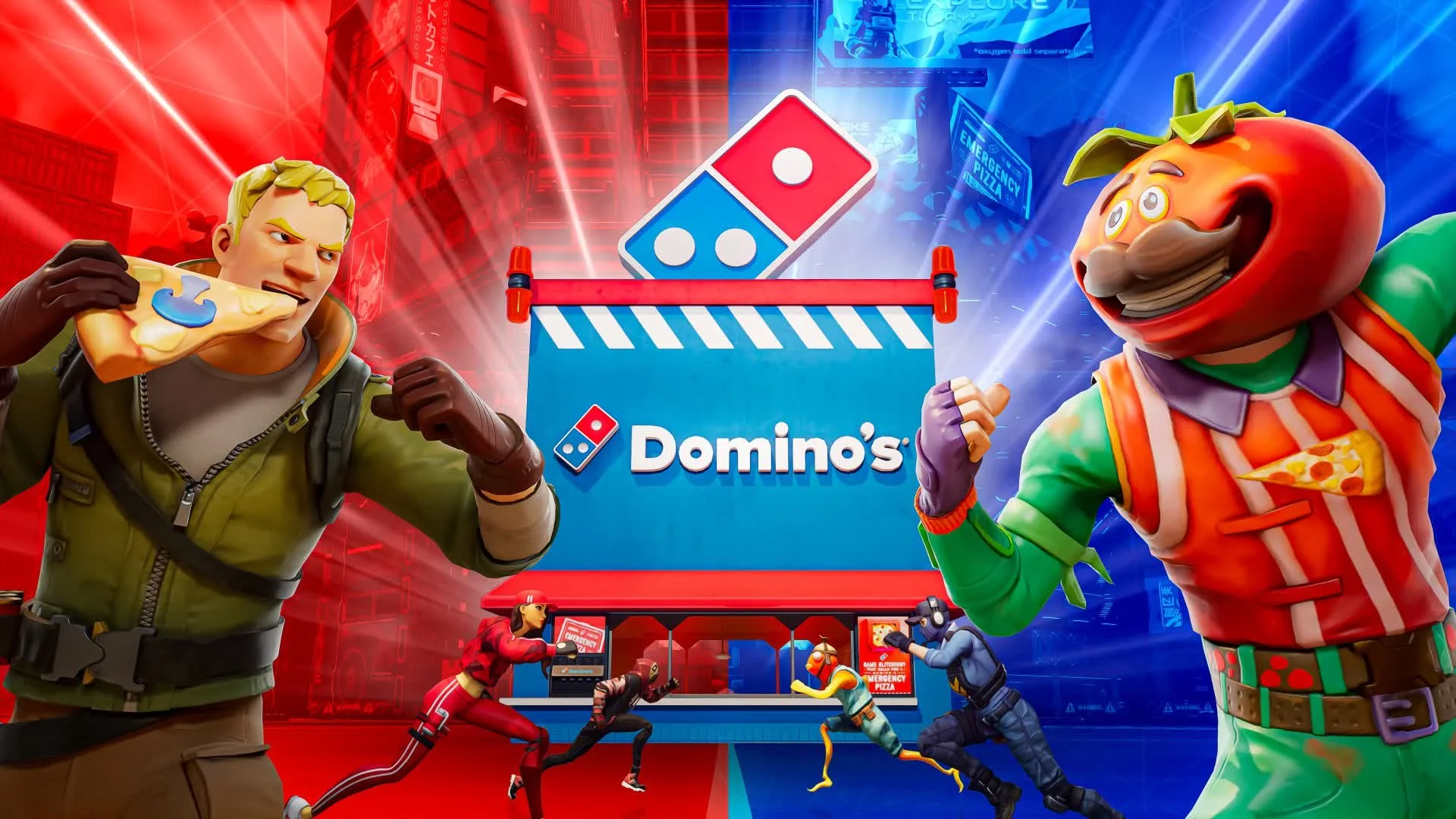 Dominos Red VS Blue, Fortnite | Assistant Producer