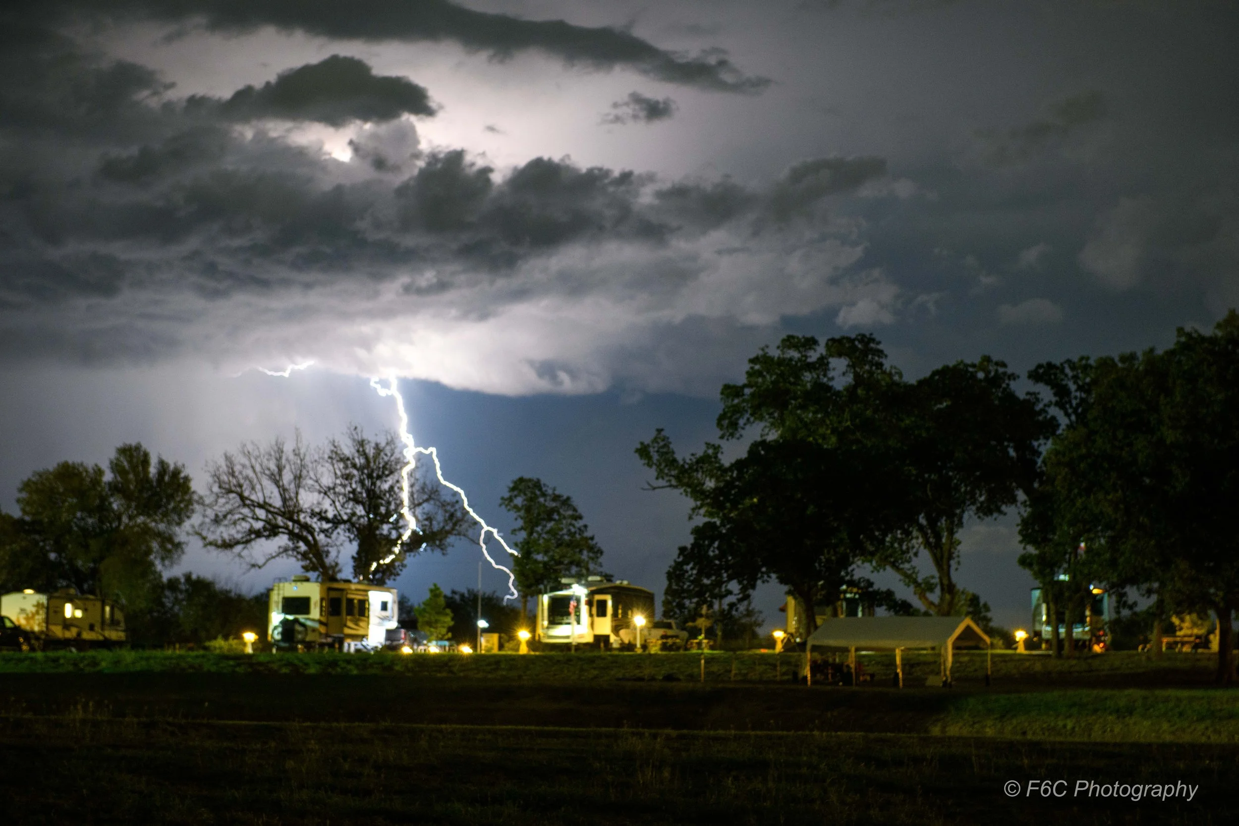 Lightning Storm Camping in Waco, TX