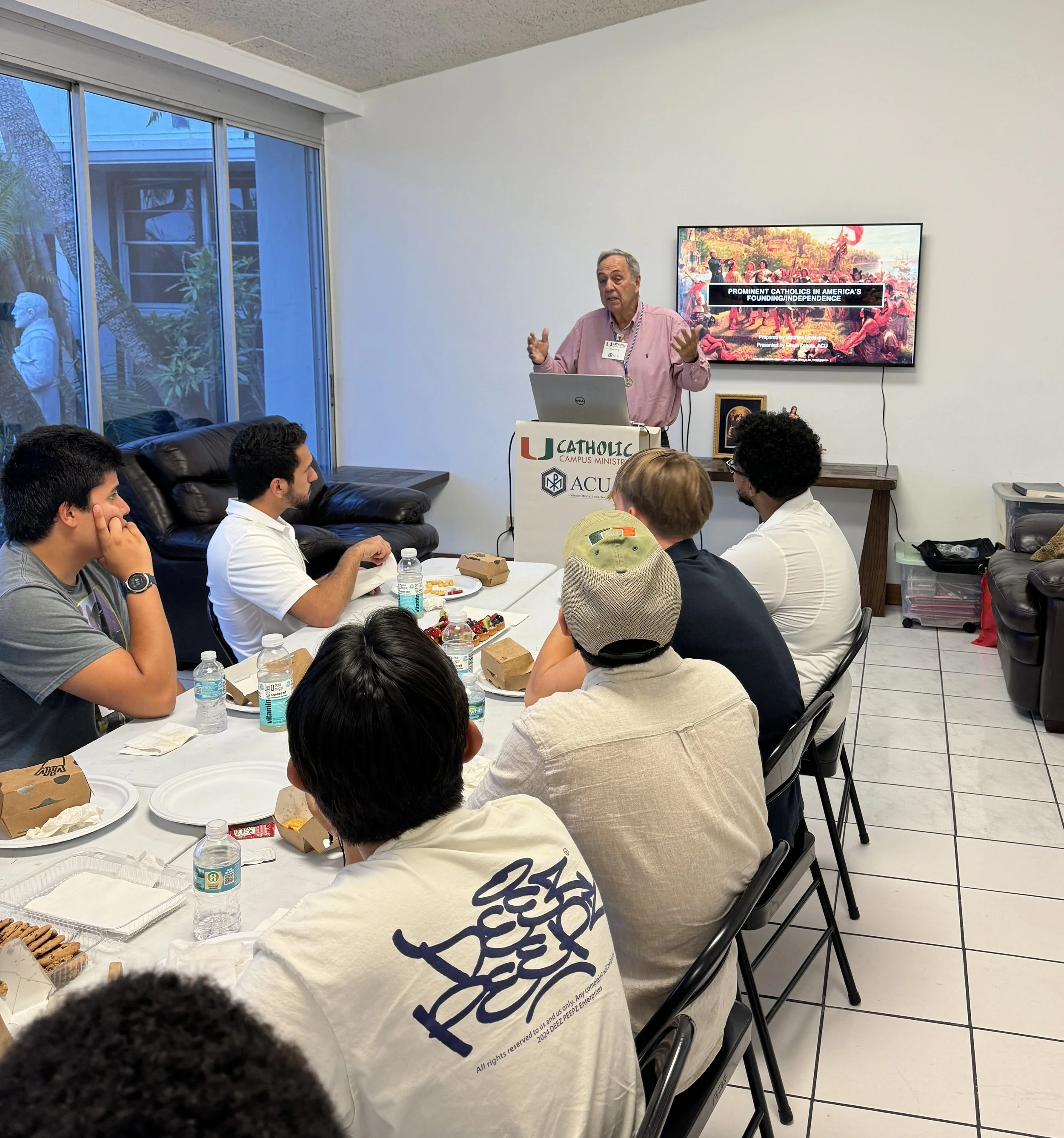 ACU University of Miami Student Group: "Prominent Catholics of the American Revolution", a presentation by Efrain Zabala