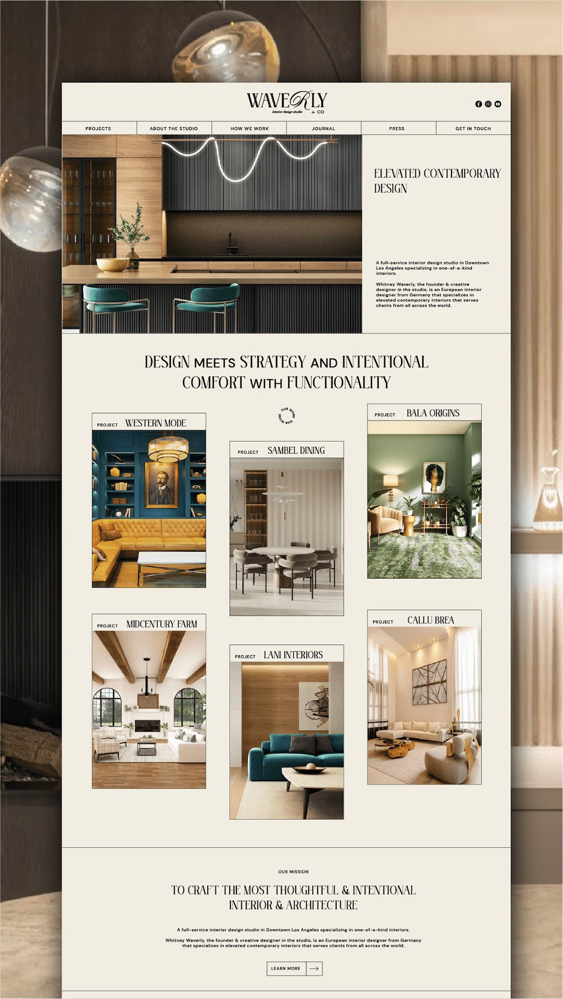 Those Moments Design Co Waverly + Co Interior design Studio Homepage Squarespace Website design