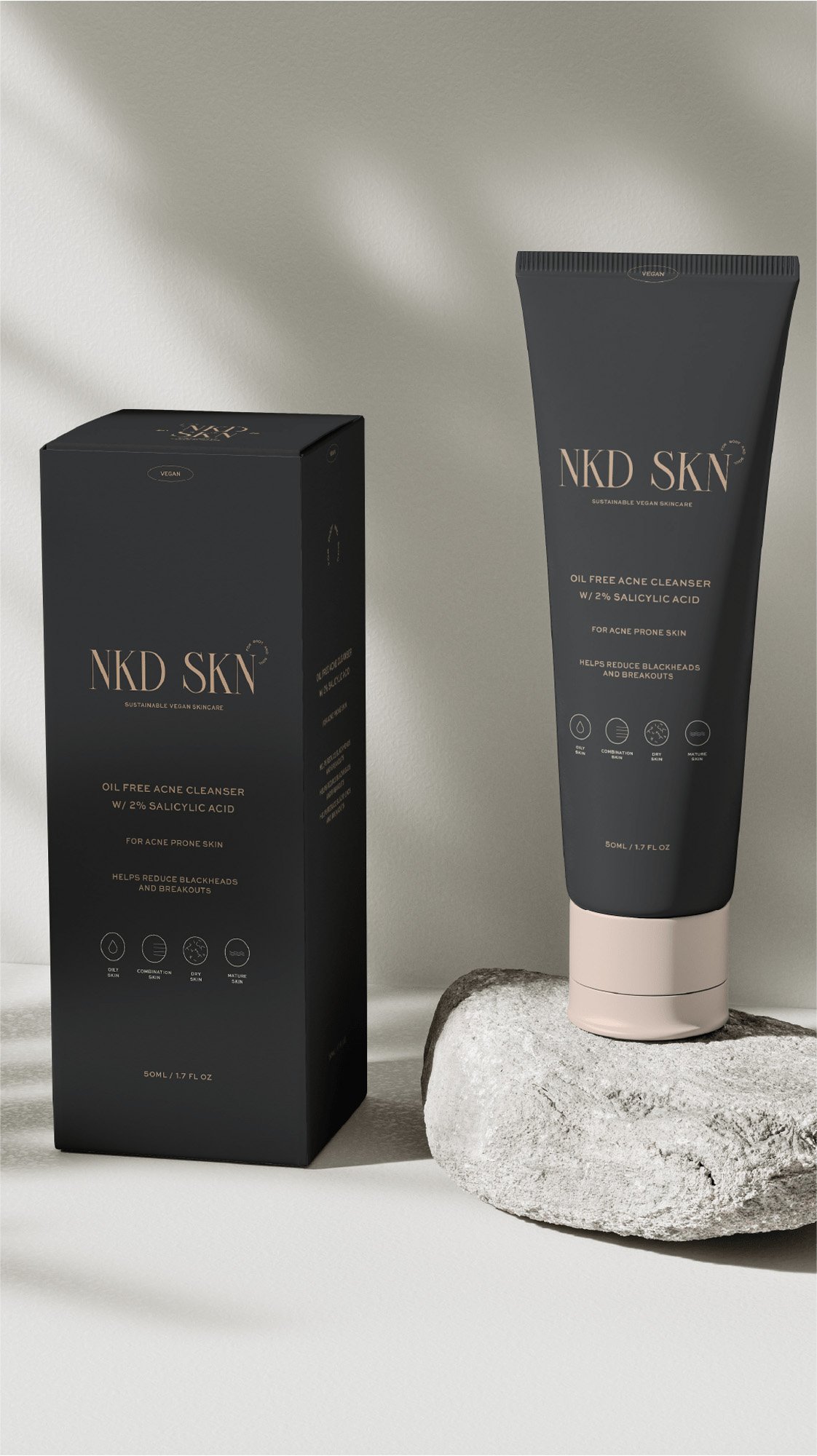 NKD-SKN Skincare Brand Packaging