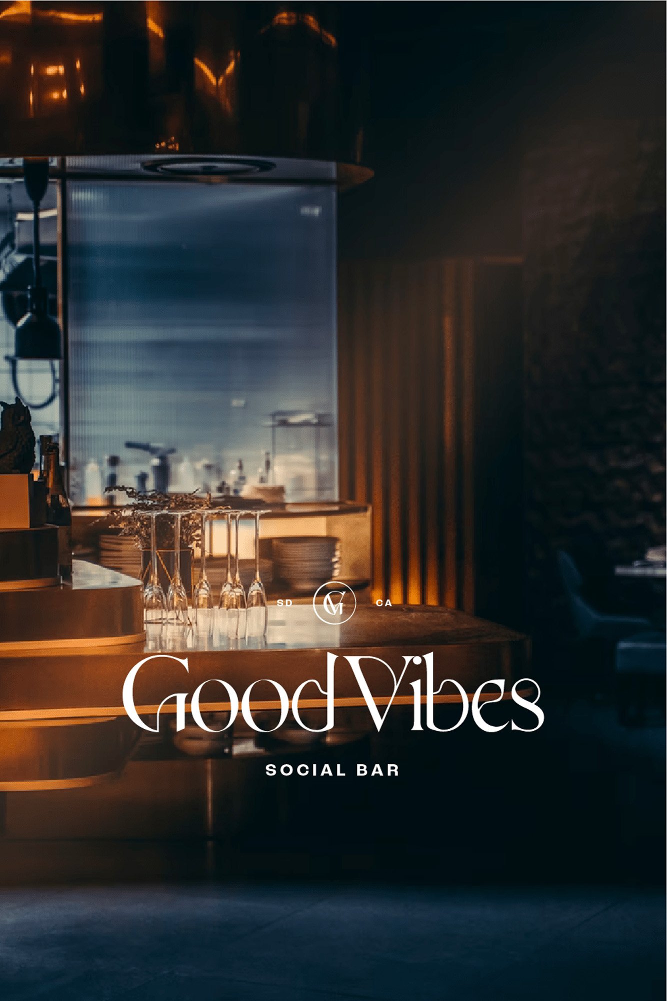 Good Vibes Social Bar Primary Logo