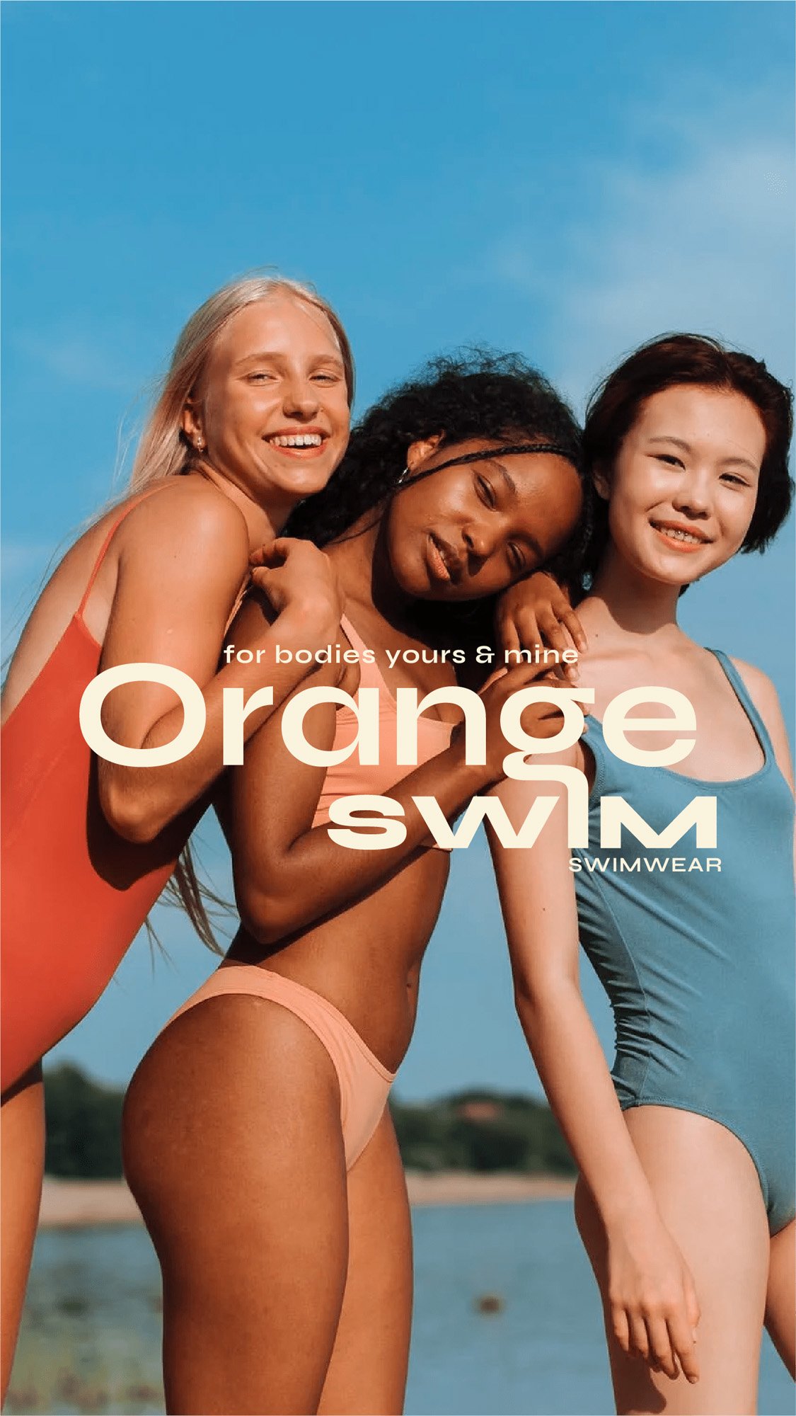 Orange Swim Swimsuit Brand Primary Logo