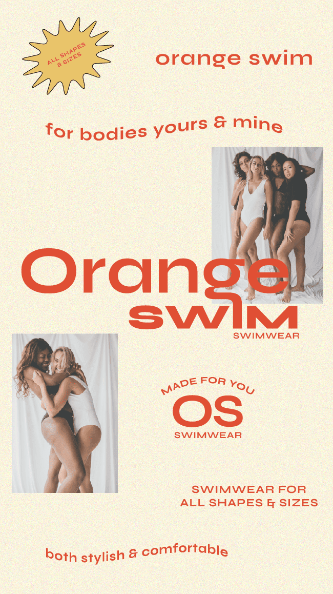 Orange Swim Swimsuit Brand Logo Variations