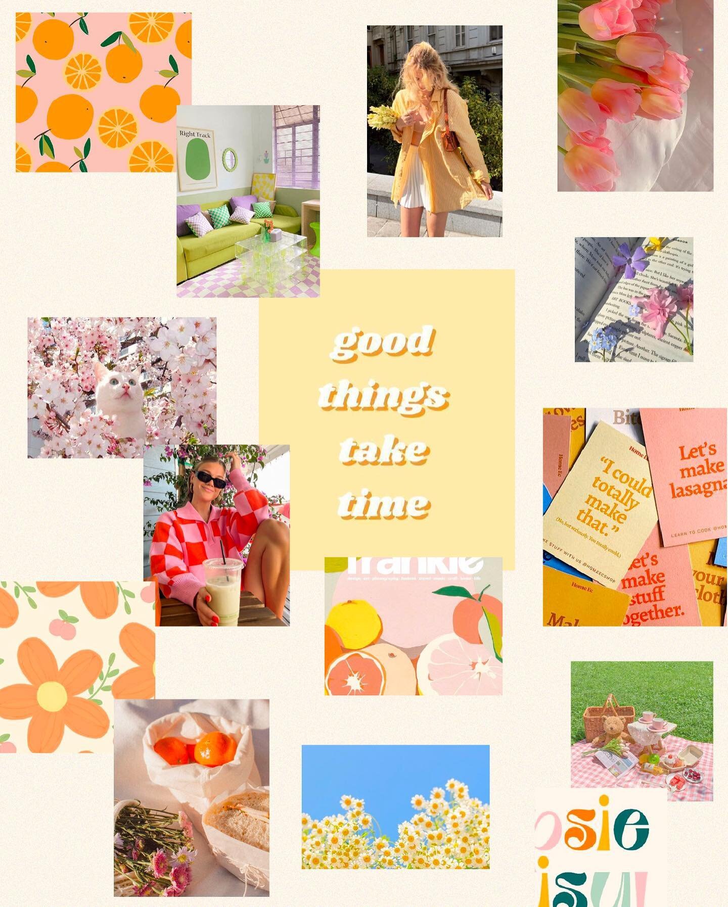 Spring Moodboard 🌸  It&rsquo;s been a while since I created a moodboard just for fun so I had to create one for spring. Spring is always my favorite season with the warm sun and slight breeze.   Hope you had a lovely Easter!  
(We do not own any of 