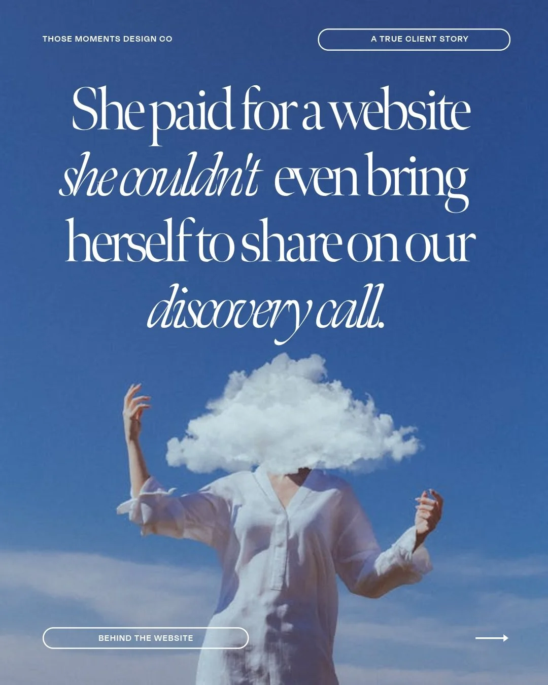 She scheduled a discovery call with me, and when I asked her to pull up her website &mdash; she paused.

There was this quiet embarrassment in that moment. Like she was about to show me something she&rsquo;d been hiding for two years. 🫣

And when it