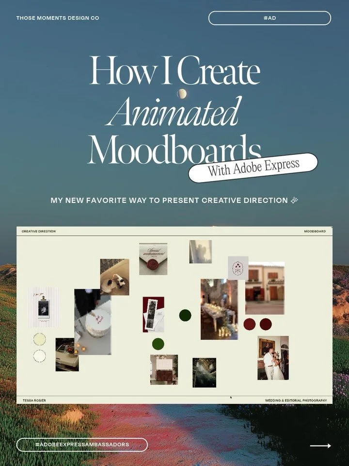As a designer, I&rsquo;ve been wanting my creative direction presentations to feel more immersive lately, not just static moodboards, but something that actually captures the feeling and atmosphere of a brand ✨

Recently I started building animated m