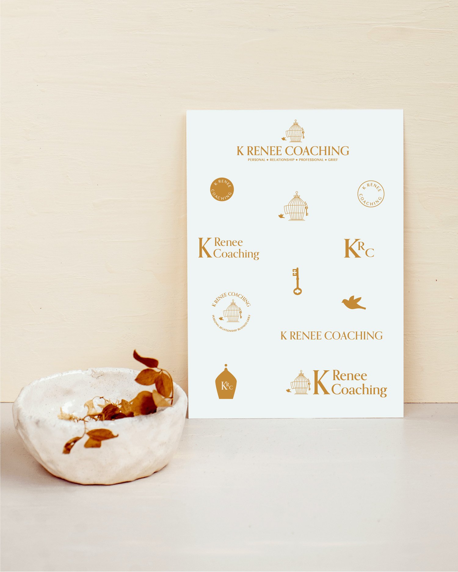 Those Moment Design Co K Renee Coaching Logo Variations