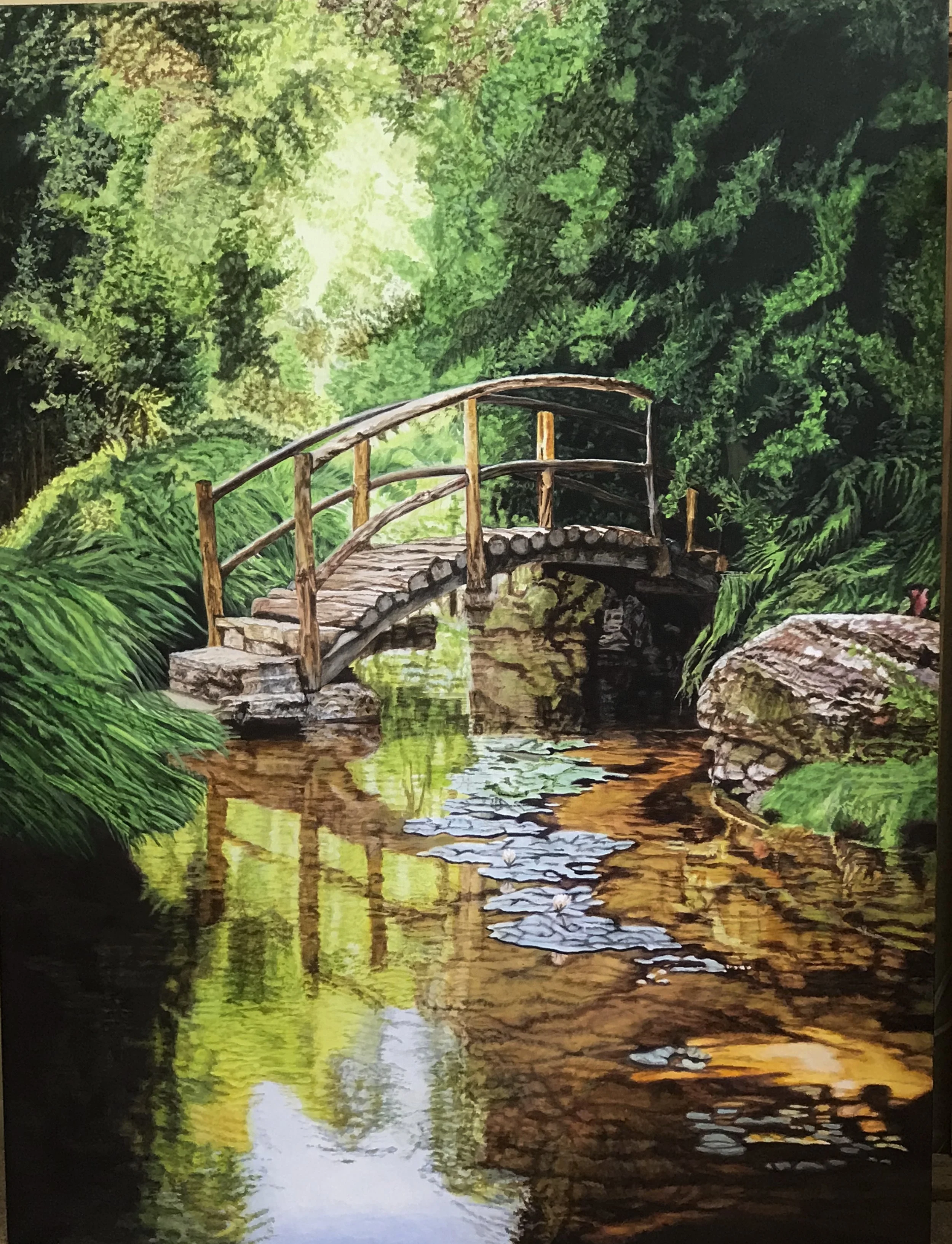 Psychic Sedona Kate Mcgovern Acrylic on Canvas Gnomes Bridge psychic sedona jobs in sedona arizona healing vortexes in sedona sedona spiritual healing sedona psychic wellness medium psychic sedona spiritual experiences psychic center of sedona sedona