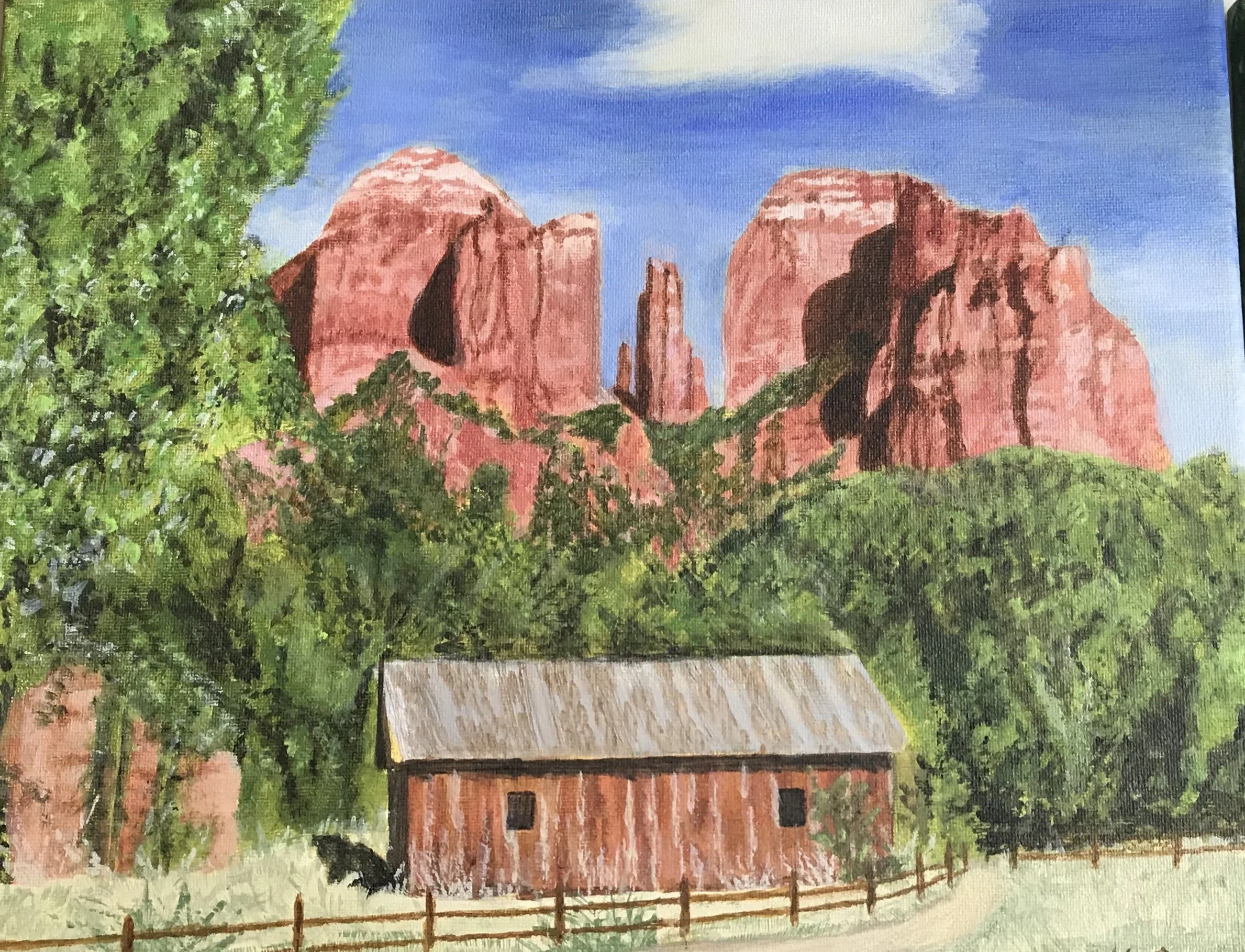 Old Barn Sedona Arizona Kate McGovern Red Rock Loop RoadPsychic Sedona