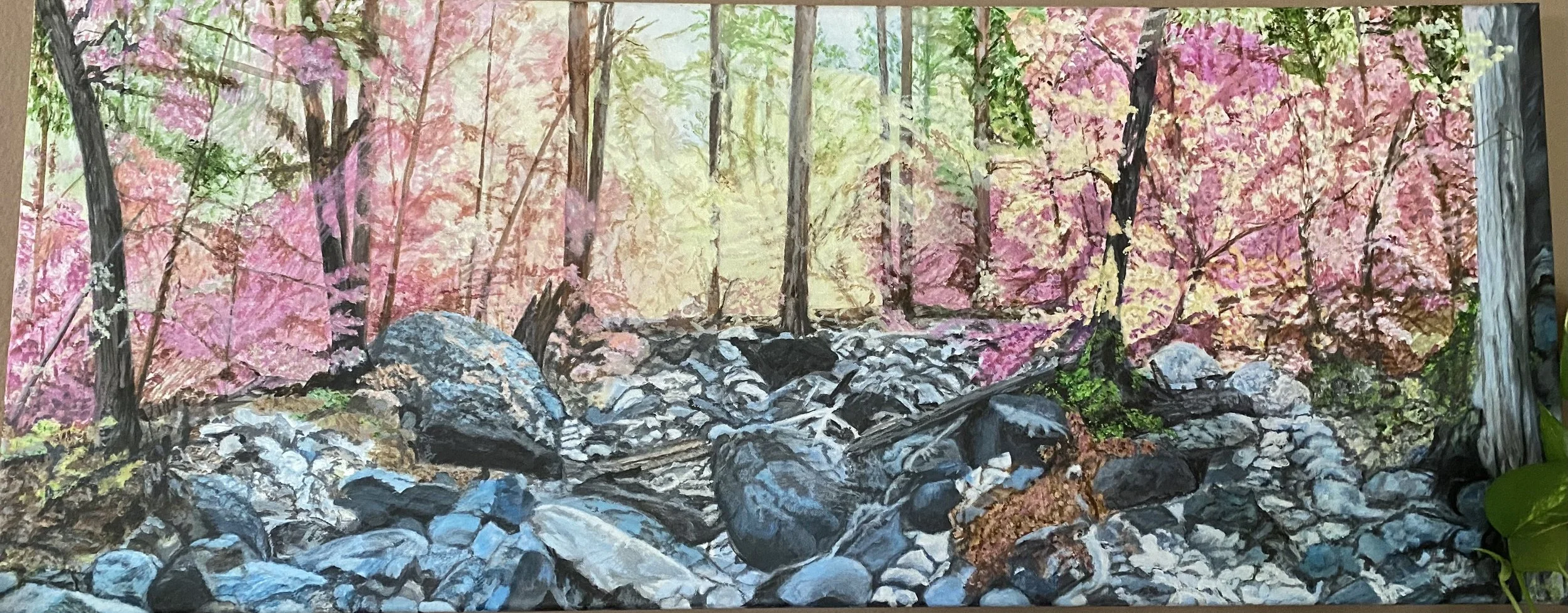 Psychic Sedona Kate McGovern Acrylic on Canvas Magical Glade 18 x 36