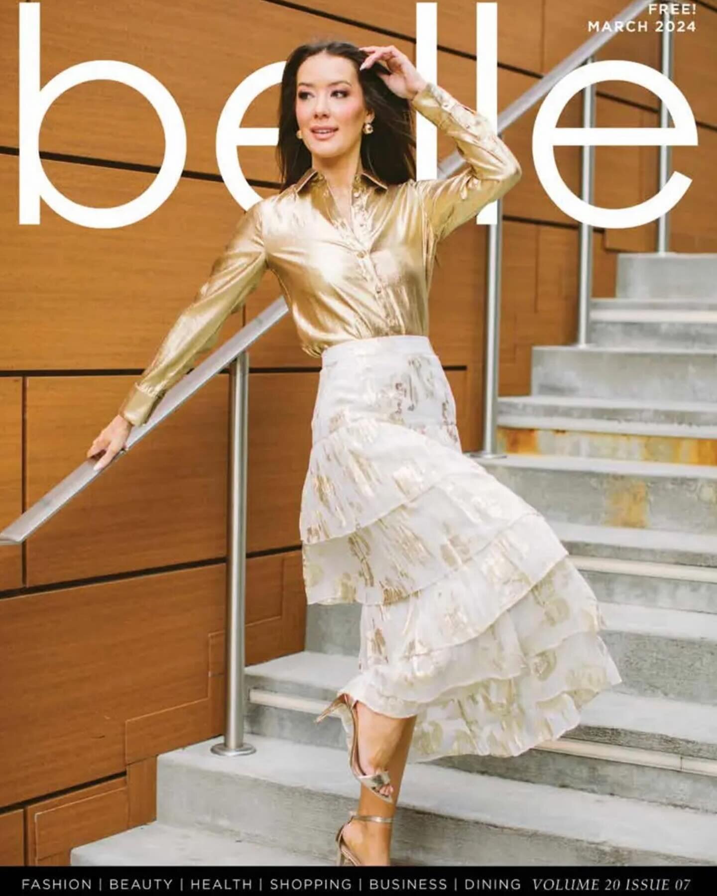🌸✨The March issue of Belle is here, featuring a look from @gvlfashionweek on the cover! It&rsquo;s time to get your tickets to this amazing event now at the link in our bio and dive into more spring fashion, local shopping, delicious salad recipes, 