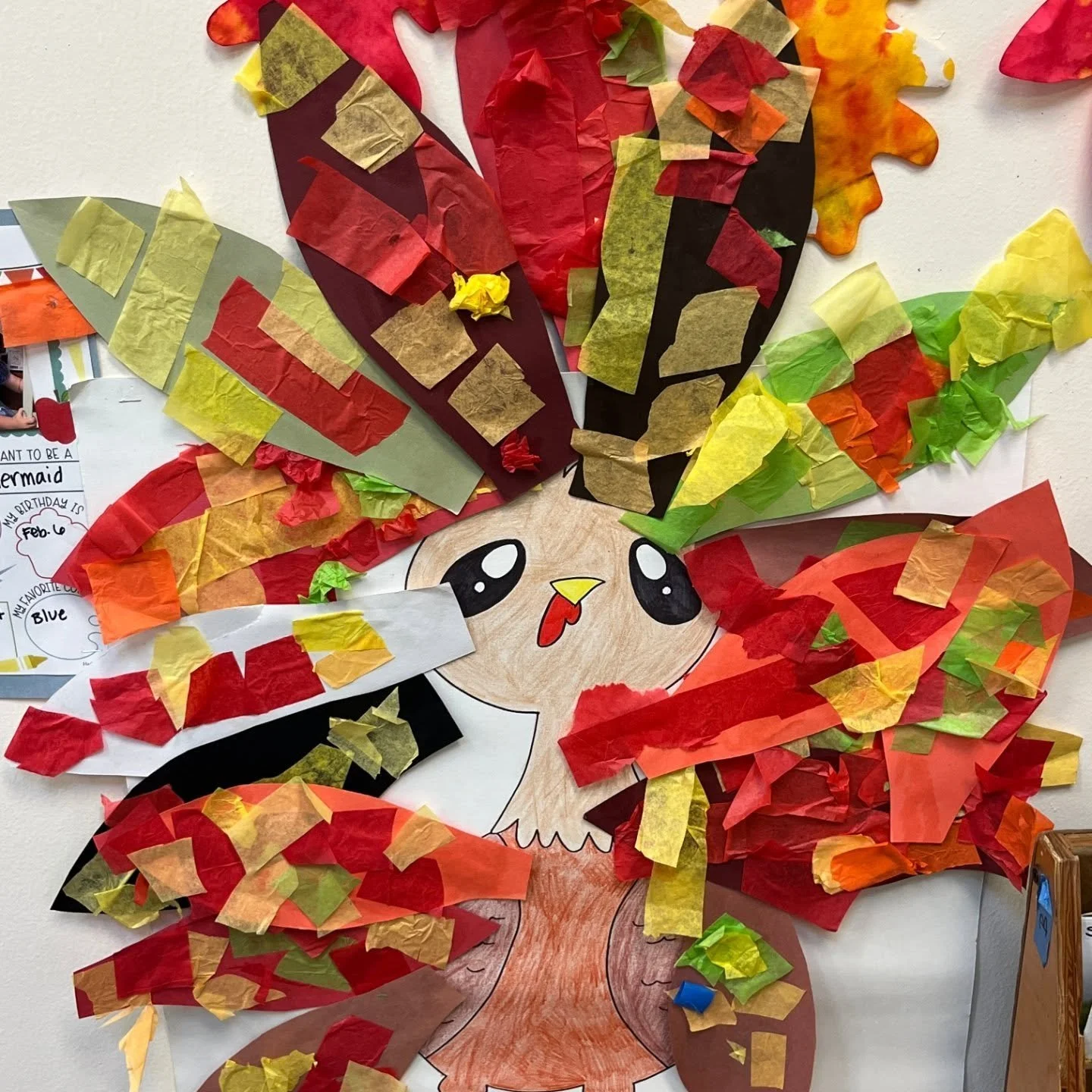 We had a lot to be grateful for in Room B this November.  Becoming more independent everyday, the children had fun exploring new art techniques, forging new friendships and learning all about leaves and Fall colors.